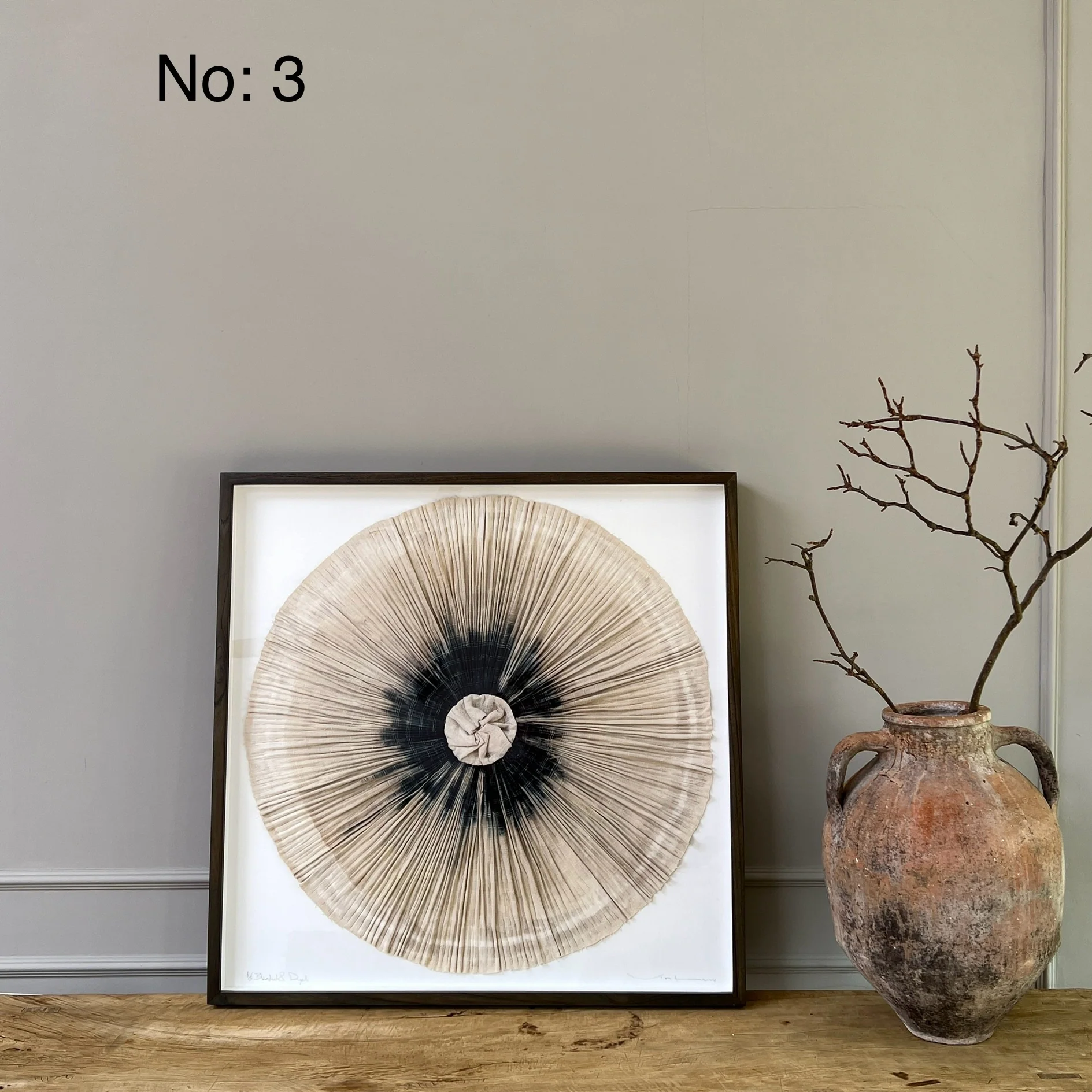 Framed Antique Tribal Pleated Skirt - Image 9