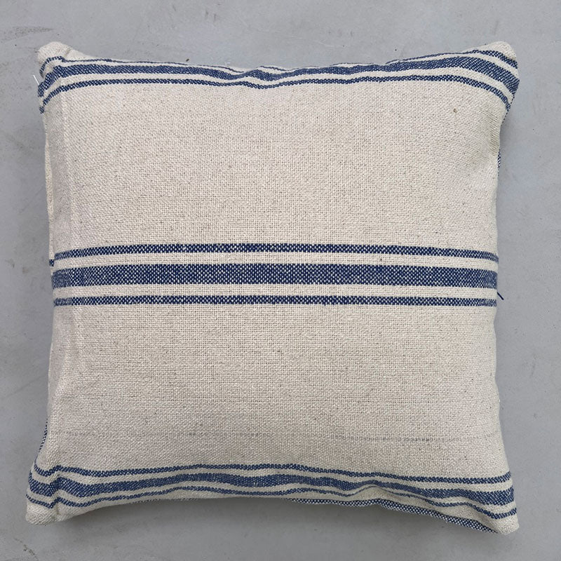 French Blue Stripe Cushion - Image 3