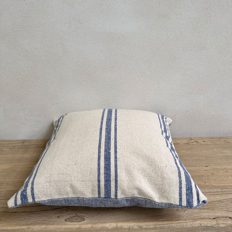French Blue Stripe Cushion - Image 4