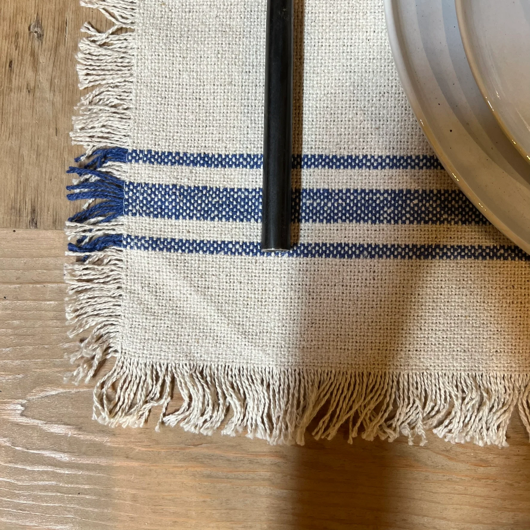 French Blue Stripe Placemat - Image 3