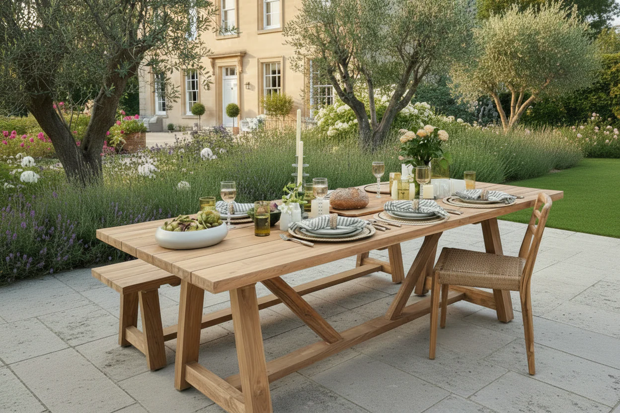 Garden Dining Table 240cm | Bruton - Image 3