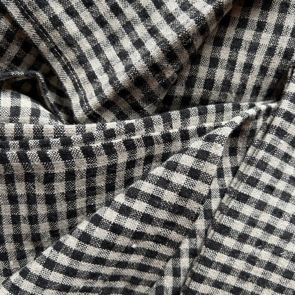 Gingham napkin black | neutral - Image 2