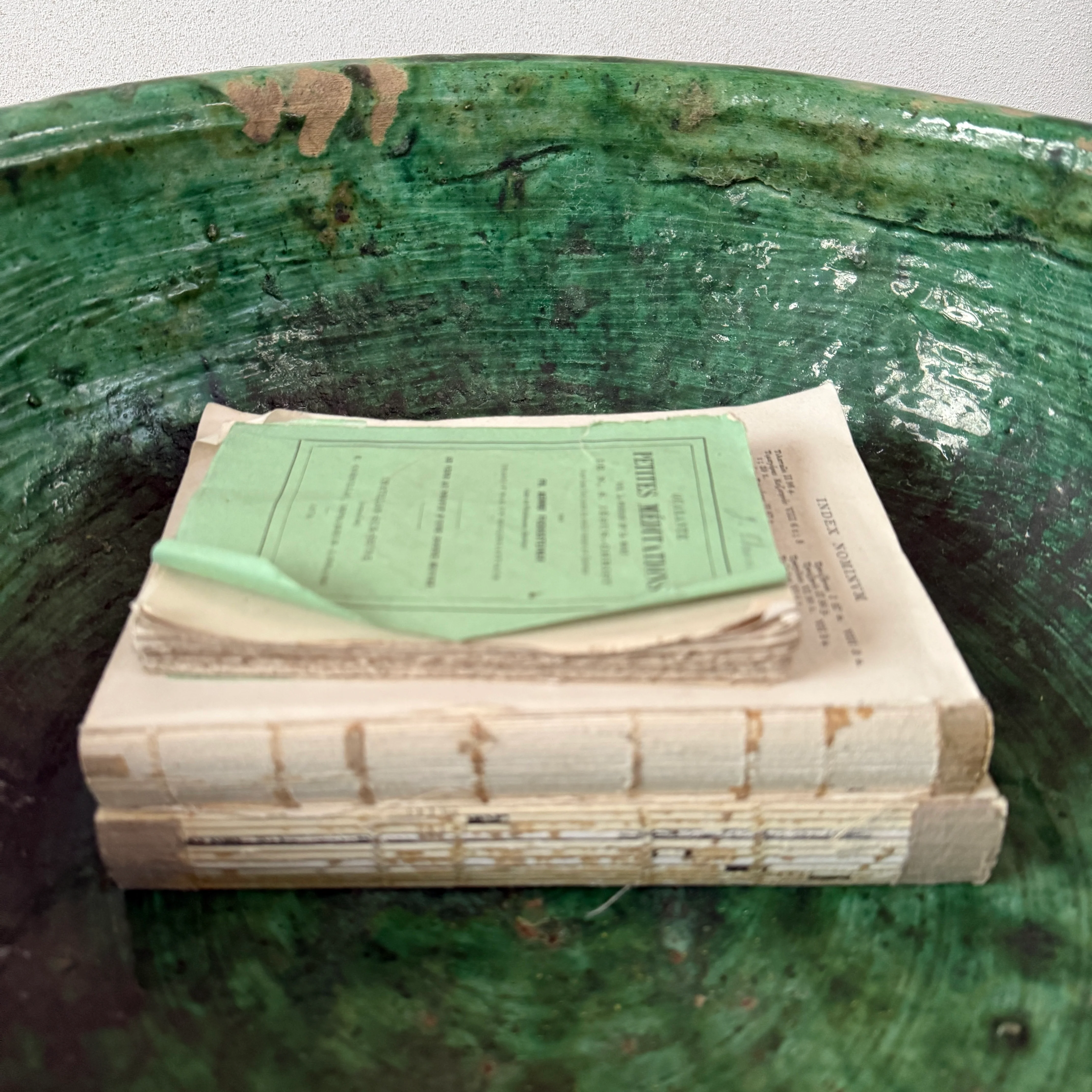 Green decorative Moroccan bowl | XL - Image 3