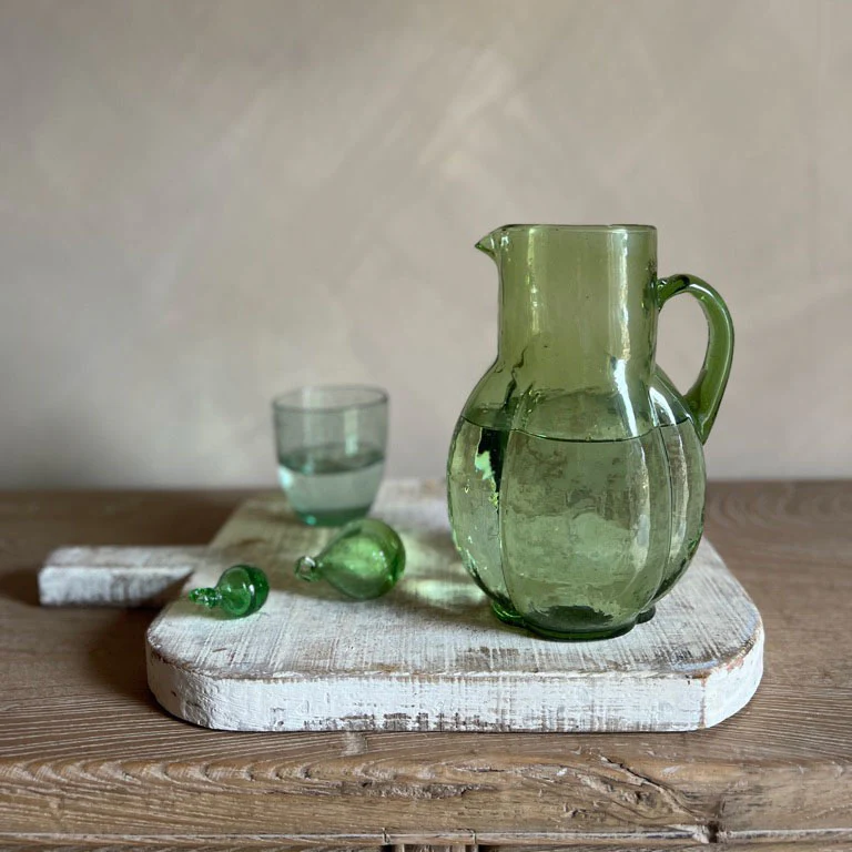 Hand blown Moroccan Jug