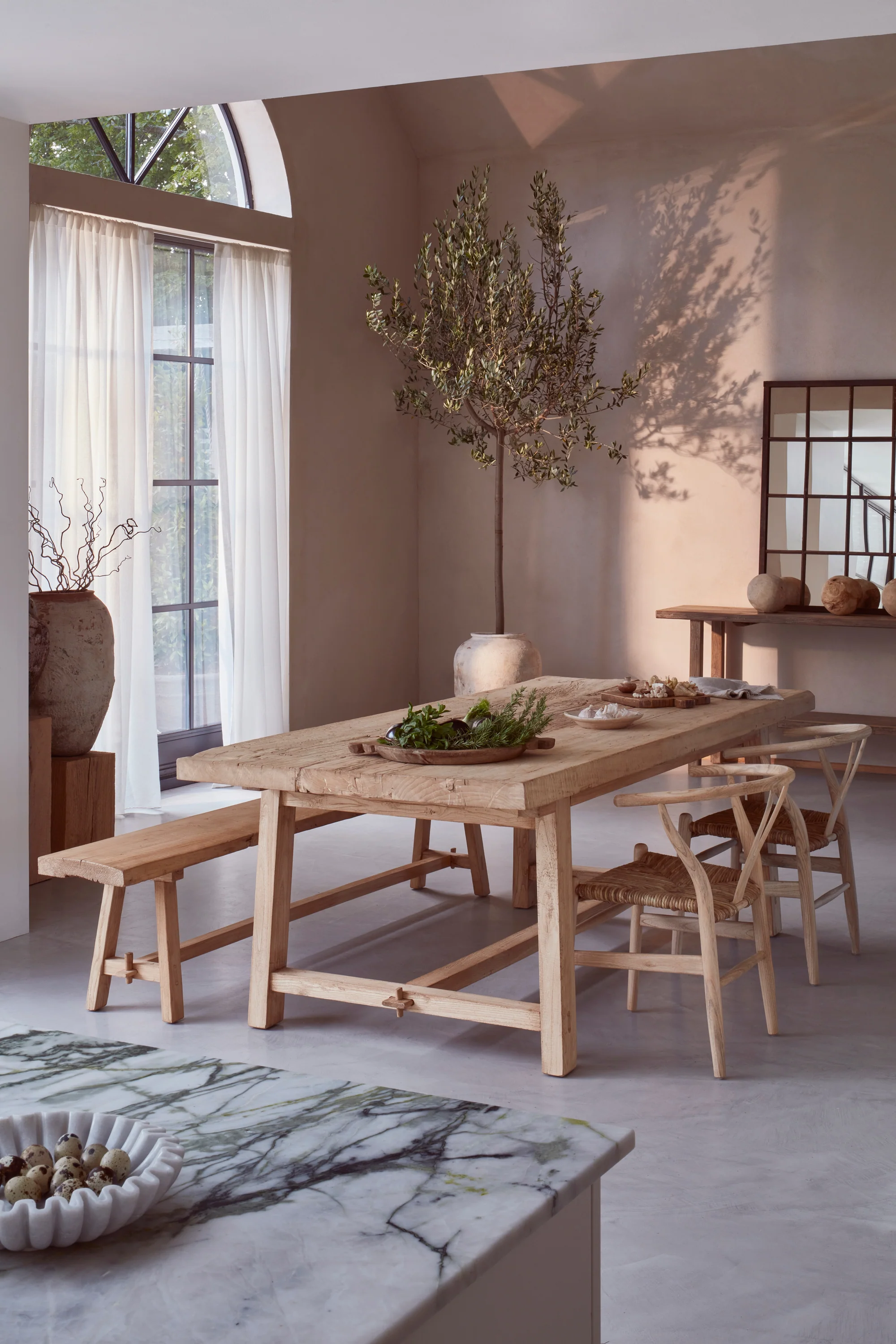 Hand Crafted Salvaged Dining Table - Image 10