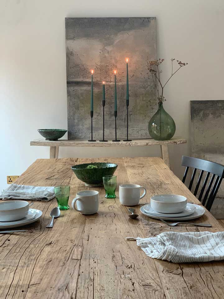 Hand Crafted Salvaged Dining Table - Image 8