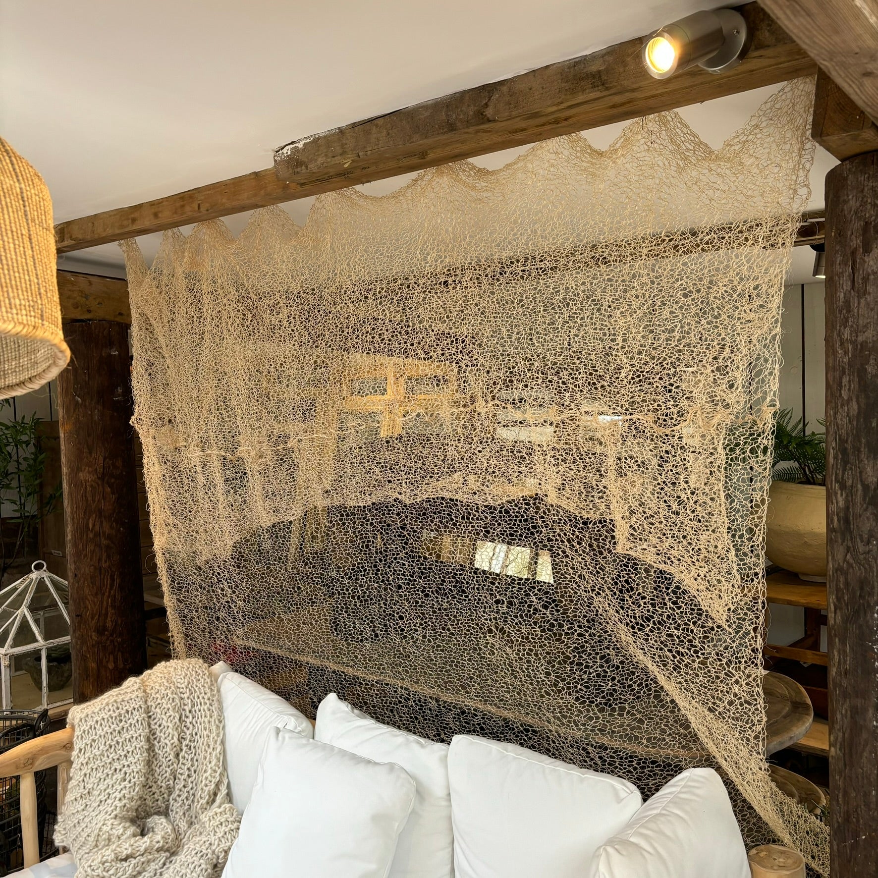 Hand knitted sisal curtain 2 x 3 metres - Image 2
