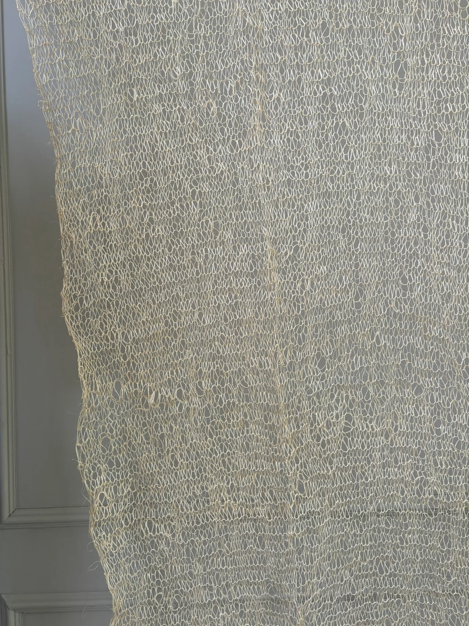 Hand knitted sisal curtain 2 x 3 metres - Image 7