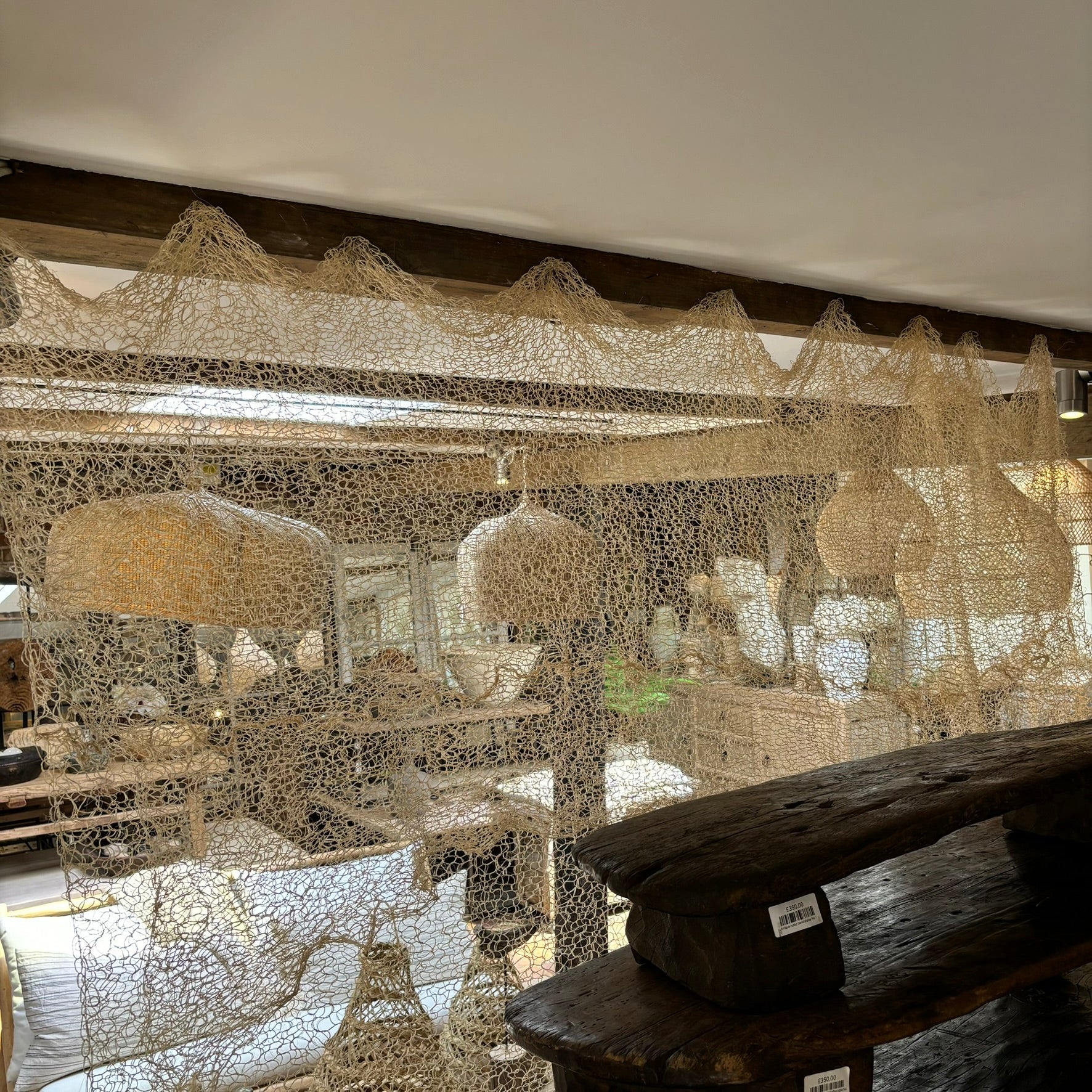 Hand knitted sisal curtain 2 x 3 metres - Image 8