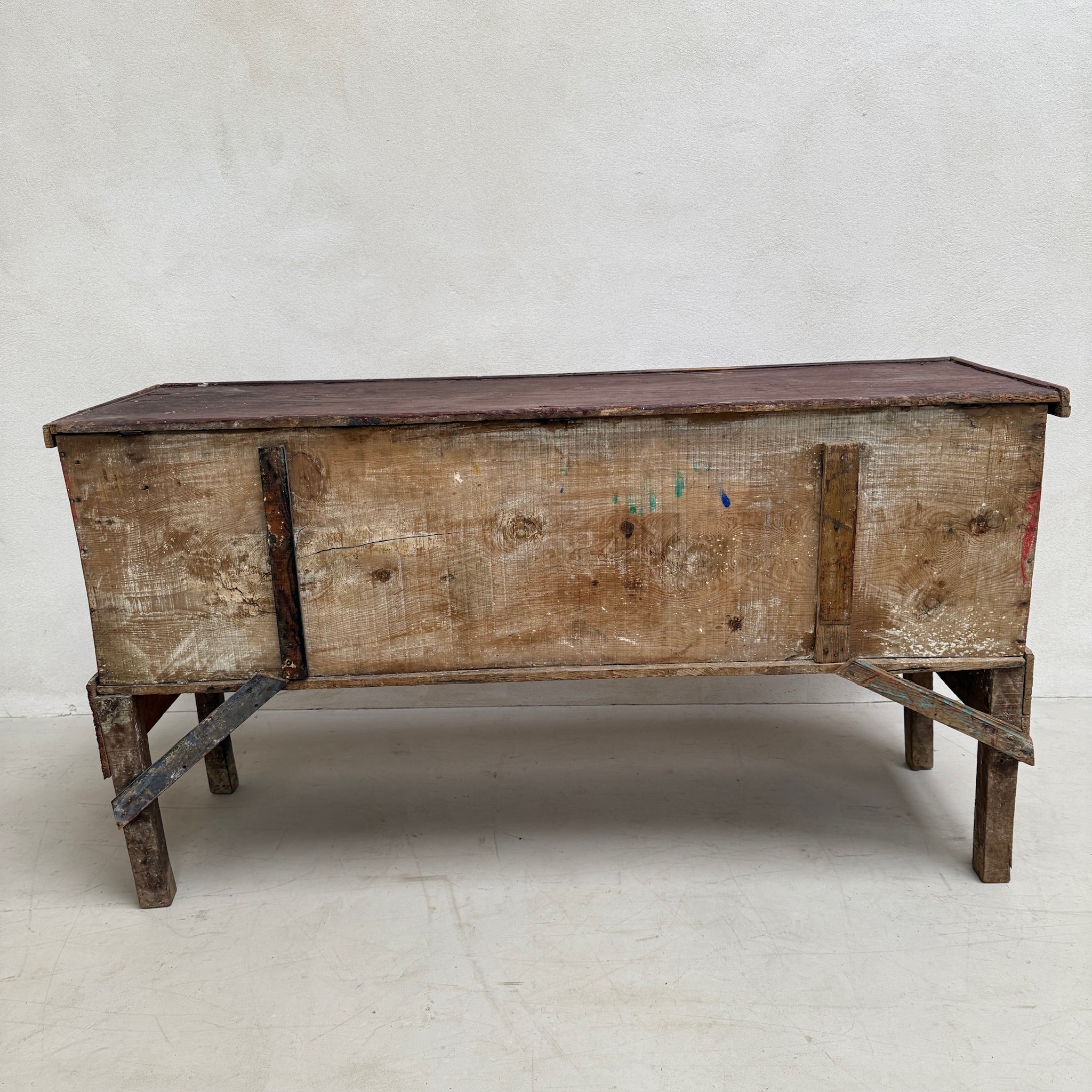 Hand-Painted Antique Marriage Chest | Zandi - Image 7