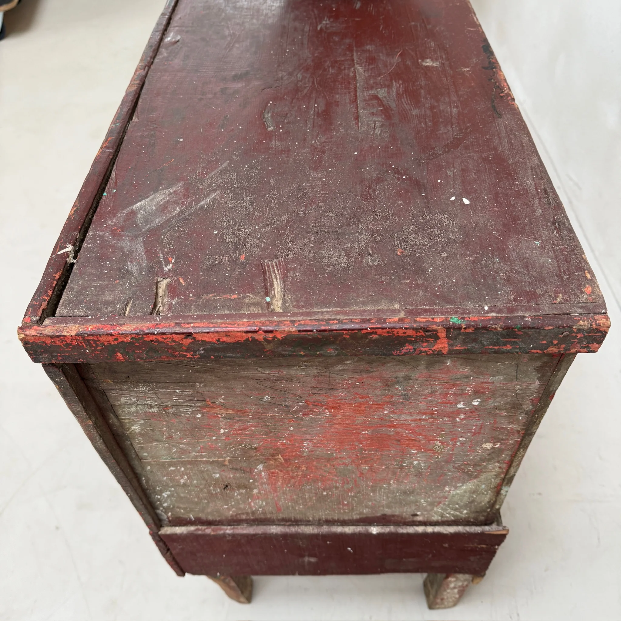 Hand-Painted Antique Marriage Chest | Zandi - Image 9
