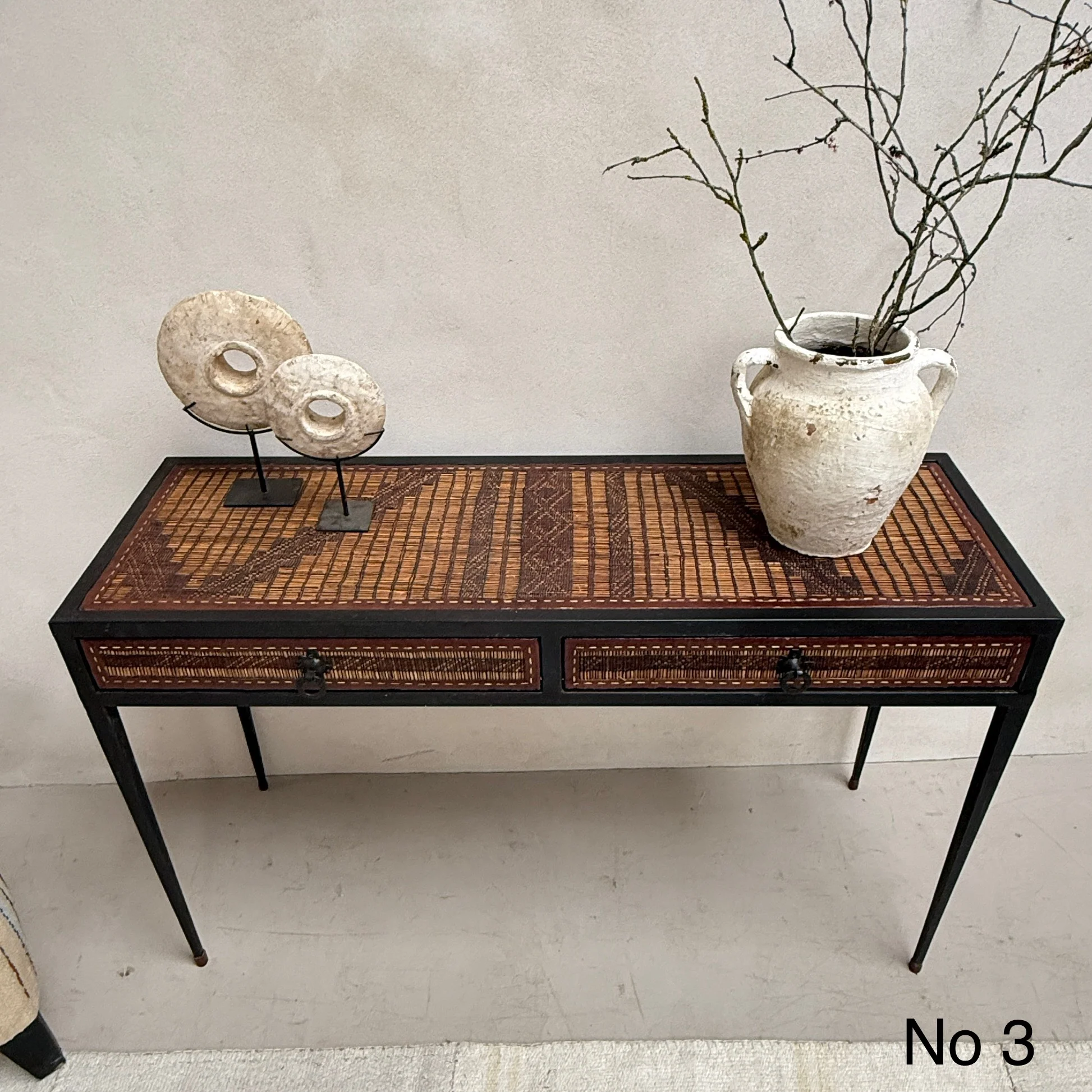 Handcrafted Nomadic Patterned Metal Console | Small - Image 10