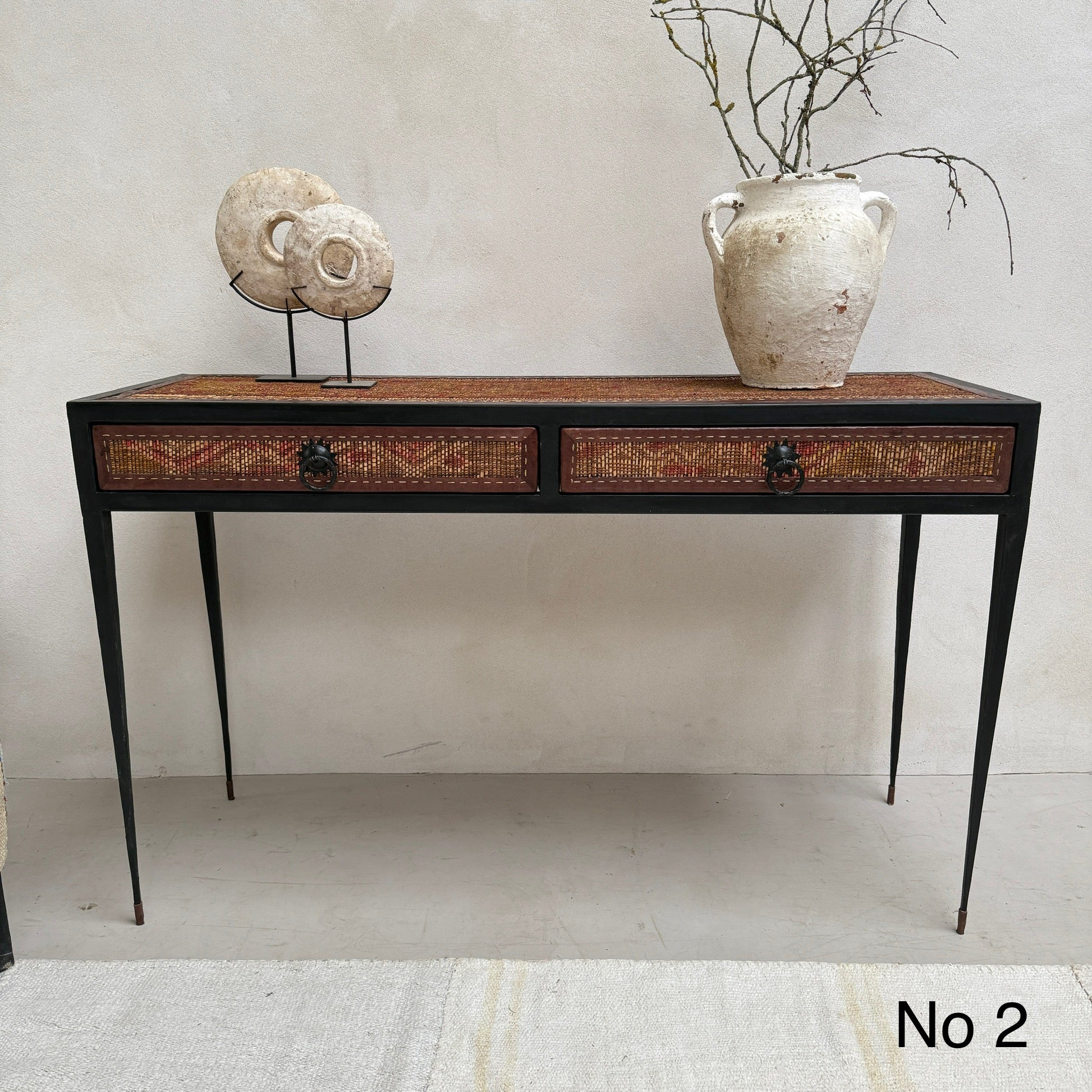 Handcrafted Nomadic Patterned Metal Console | Small - Image 5