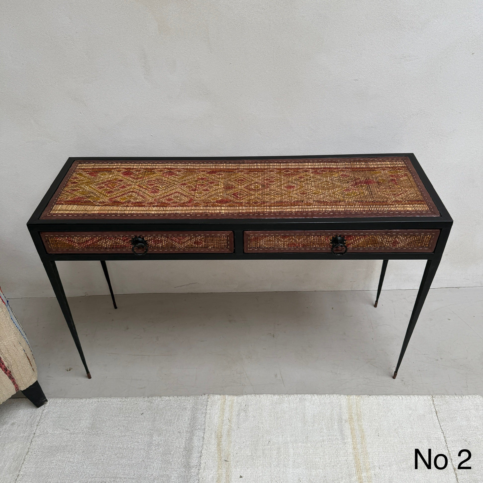 Handcrafted Nomadic Patterned Metal Console | Small - Image 8