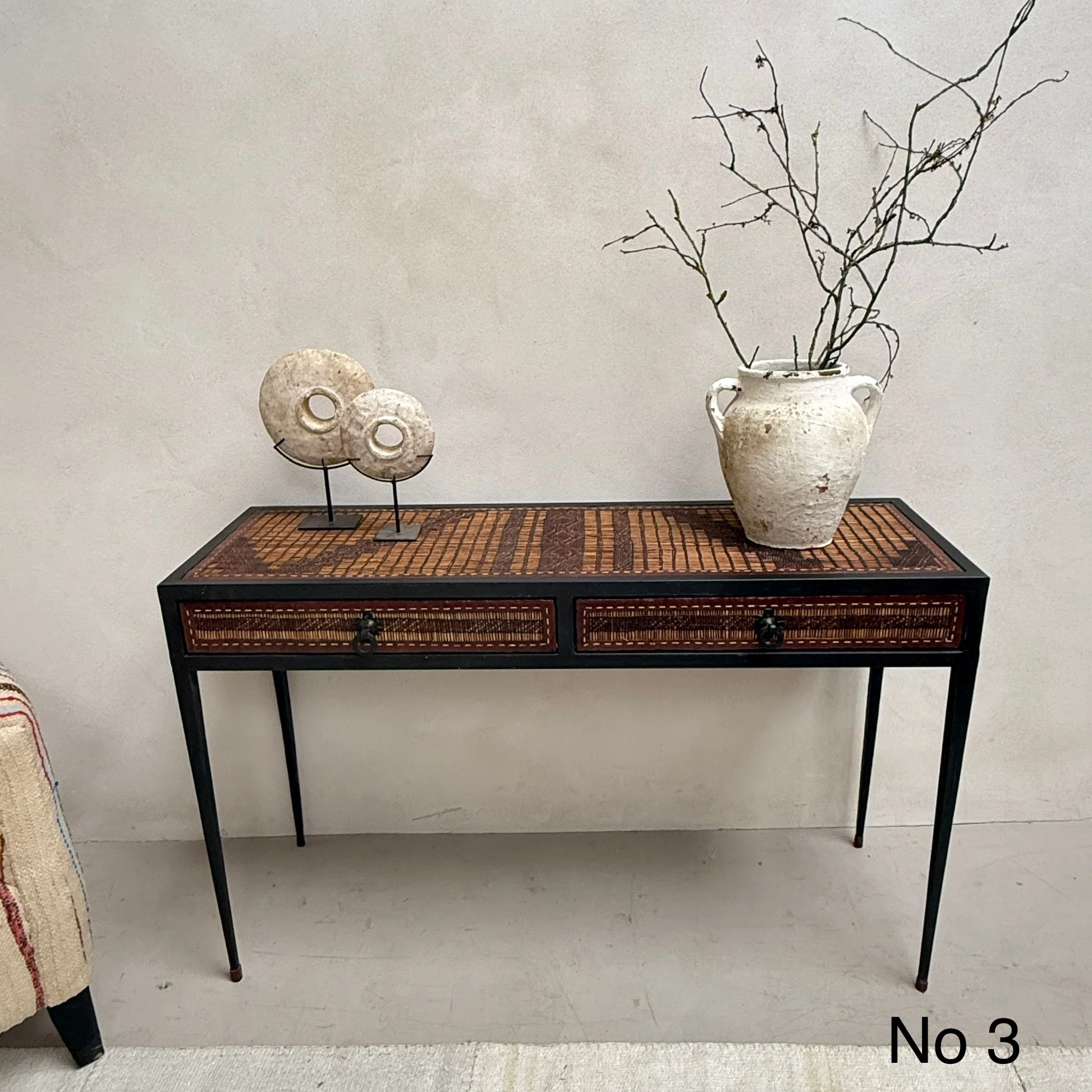 Handcrafted Nomadic Patterned Metal Console | Small - Image 9