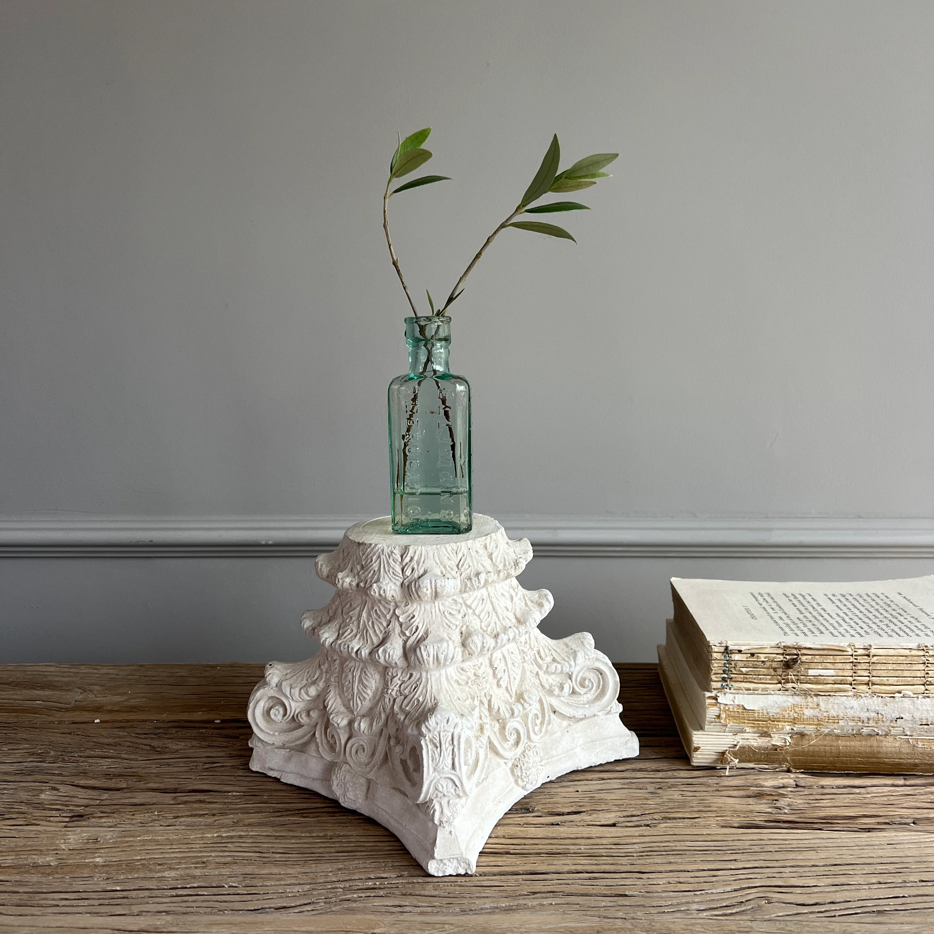 Handmade Plaster Capital Plinth - Image 2