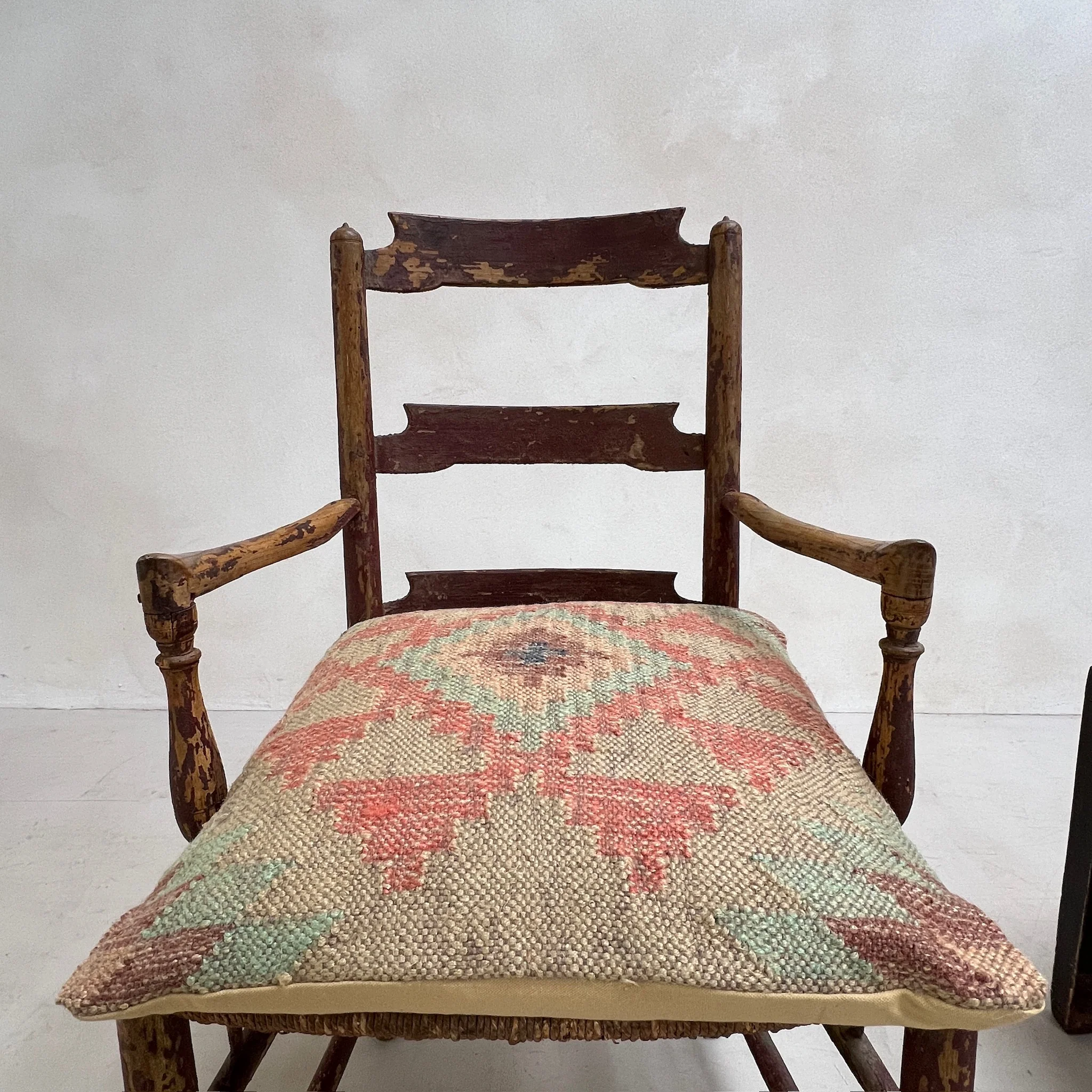 Handwoven Kilim Cushion | Red - Image 3