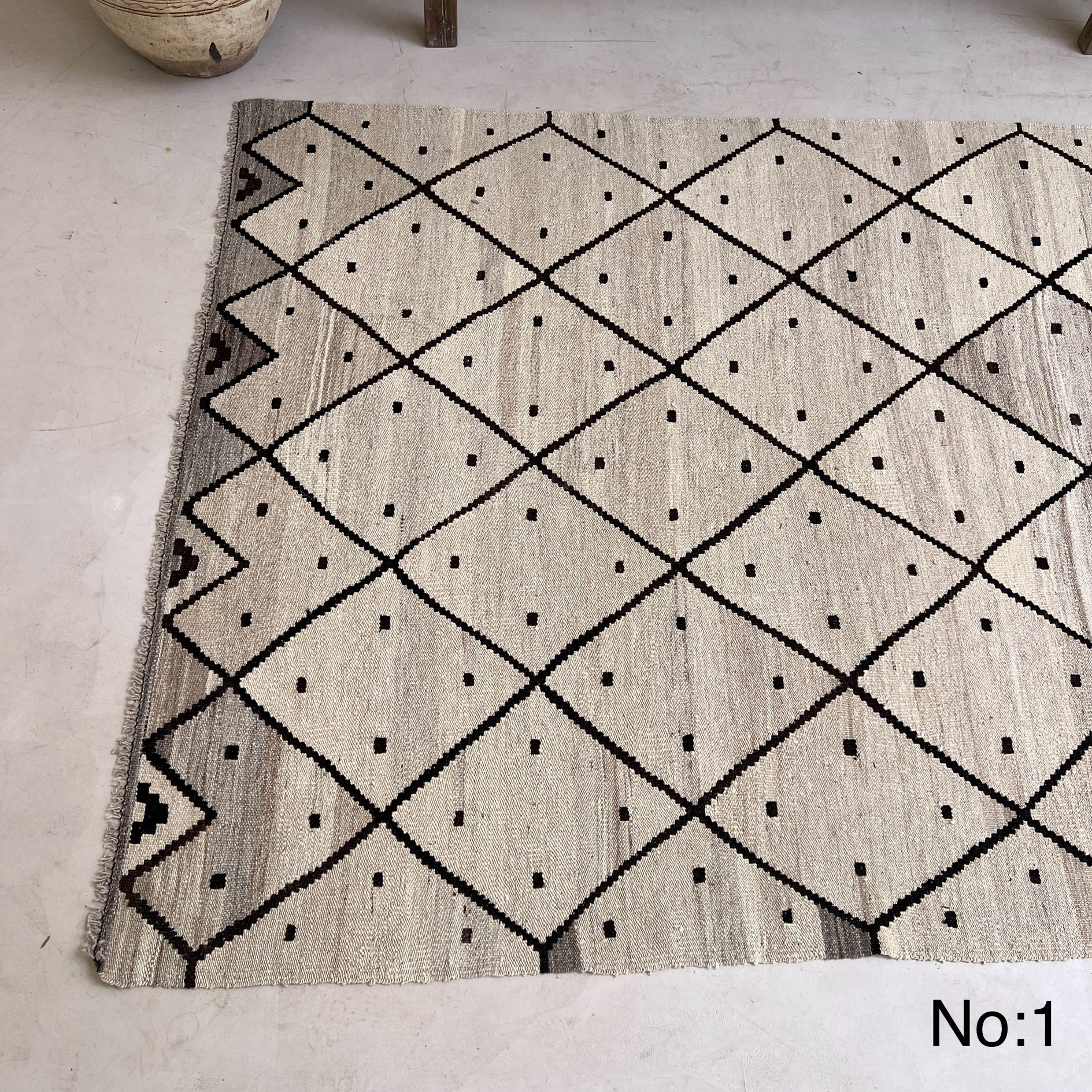 Handwoven Kilim Rug ADA Cream - Image 3