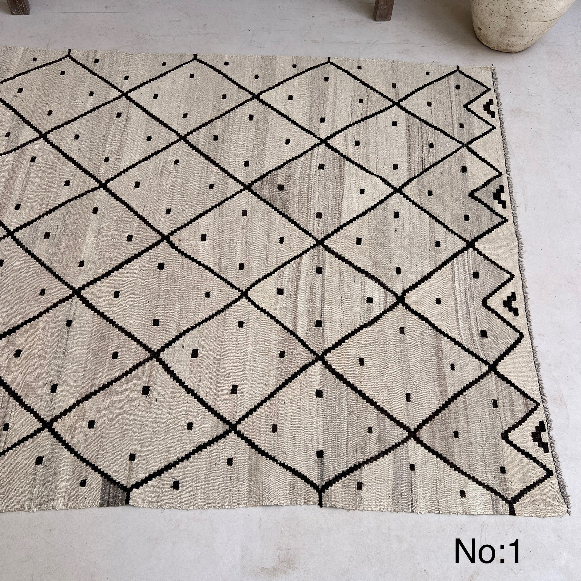 Handwoven Kilim Rug ADA Cream - Image 5