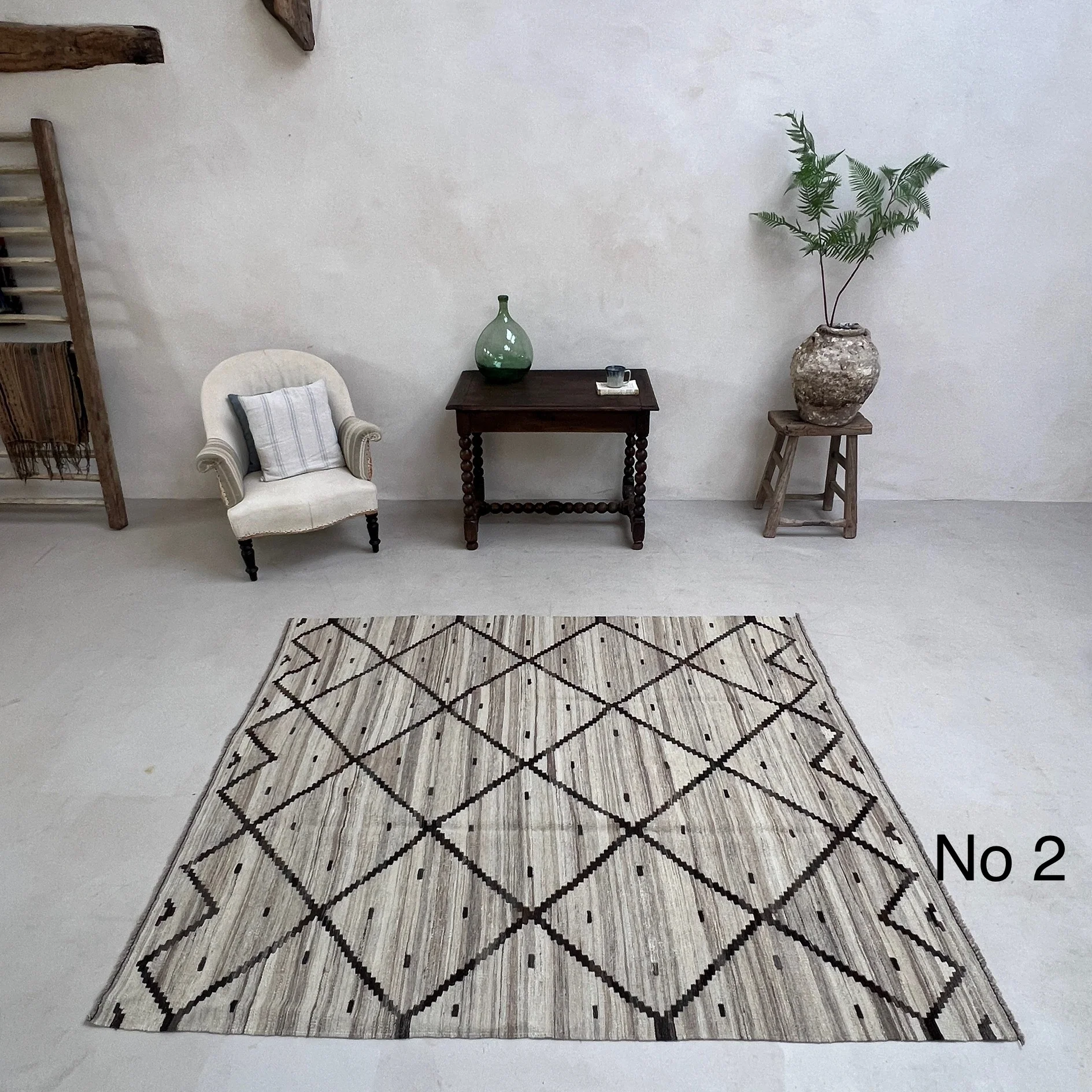 Handwoven Kilim Rug ADA Cream - Image 7