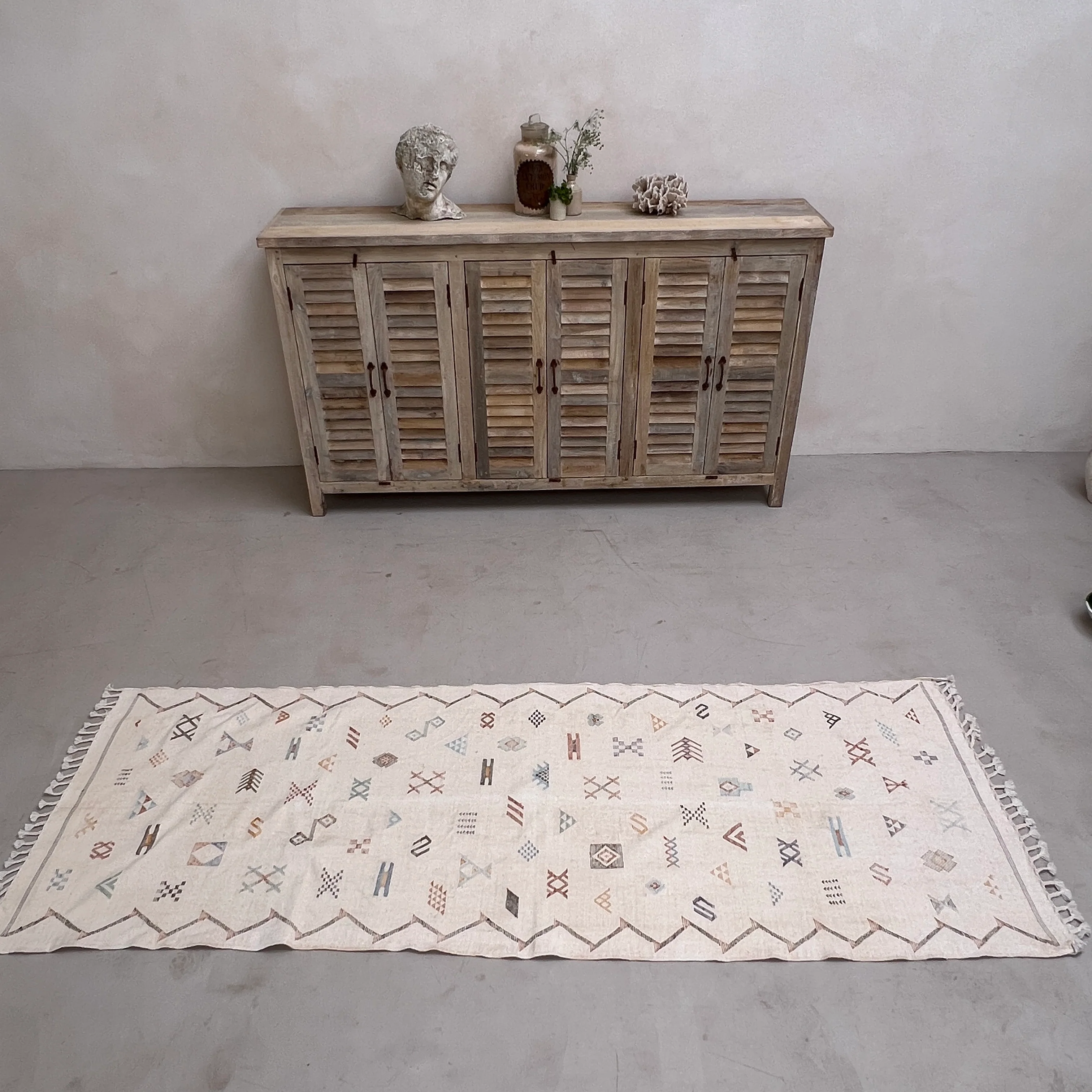 Handwoven Moroccan Cactus Runner Opuntia - Image 2