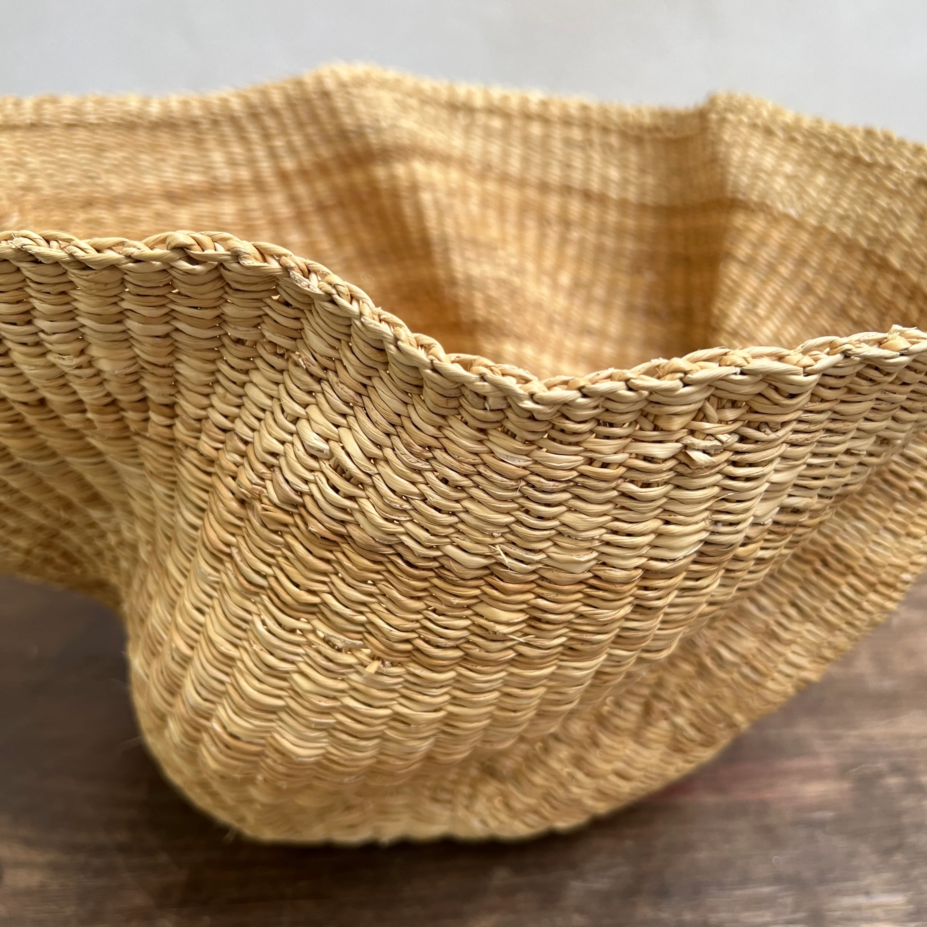 Handwoven waves storage basket | Malika - Image 3