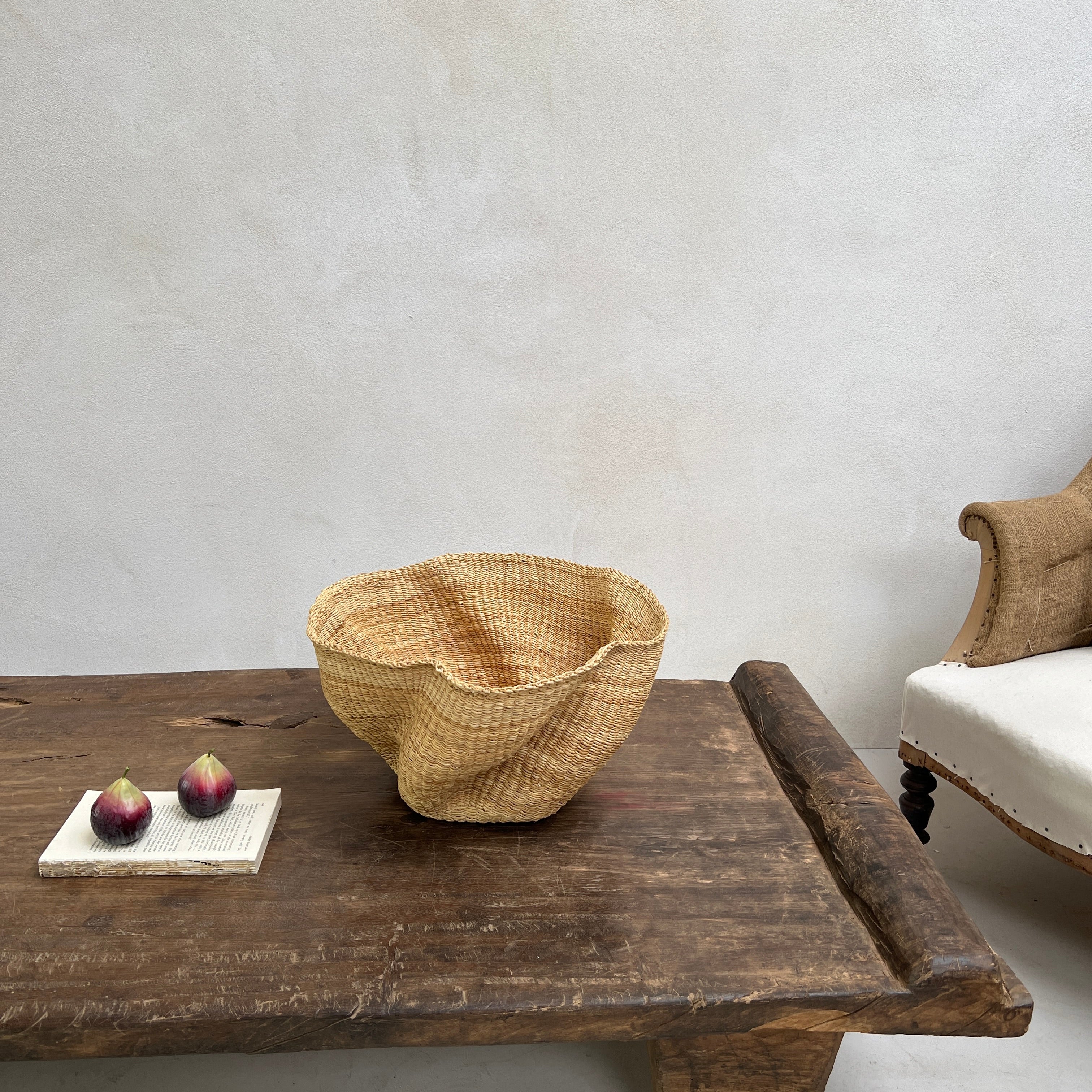 Handwoven waves storage basket | Malika - Image 5