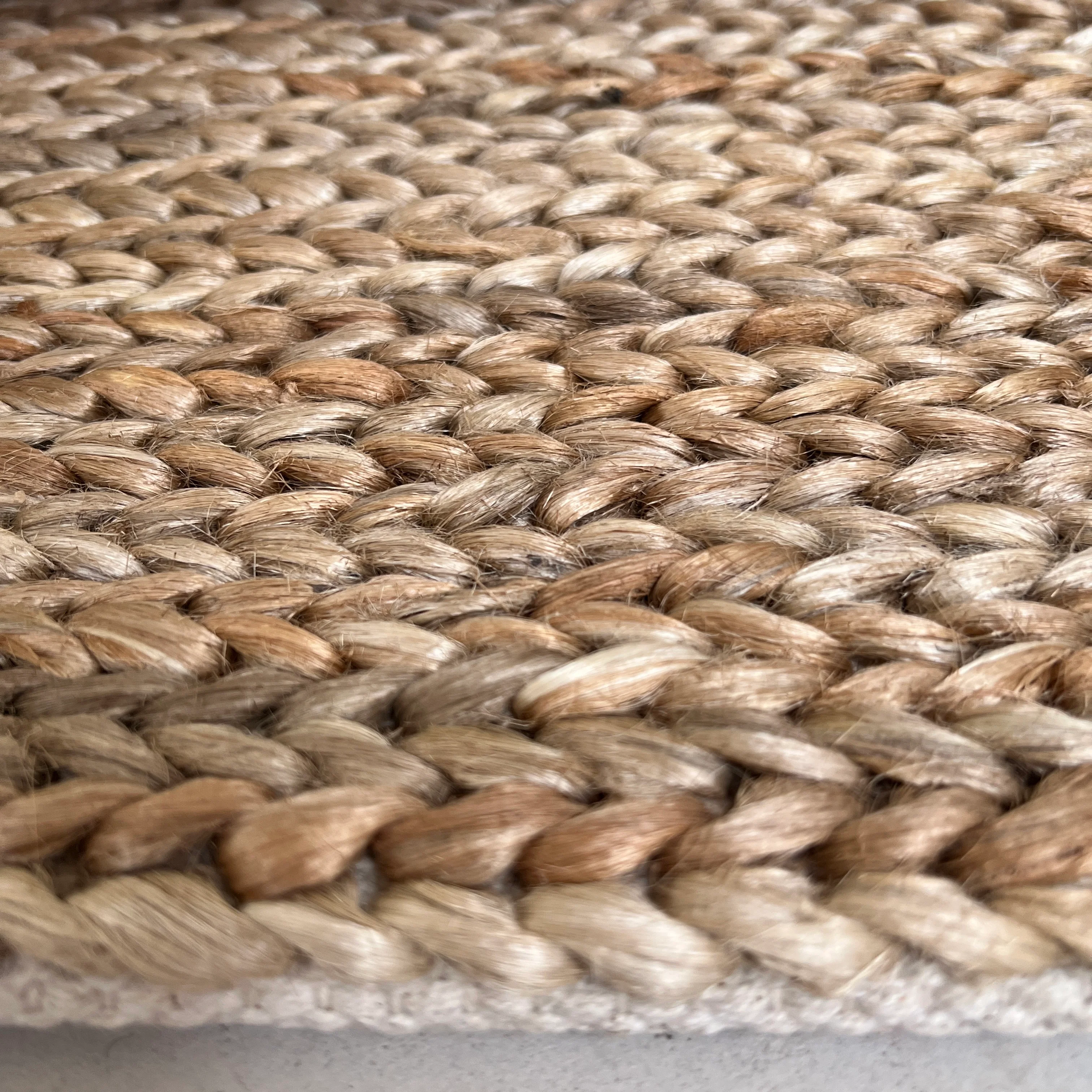Hemp and Cotton rug 170 x 240cm | Jute - Image 4