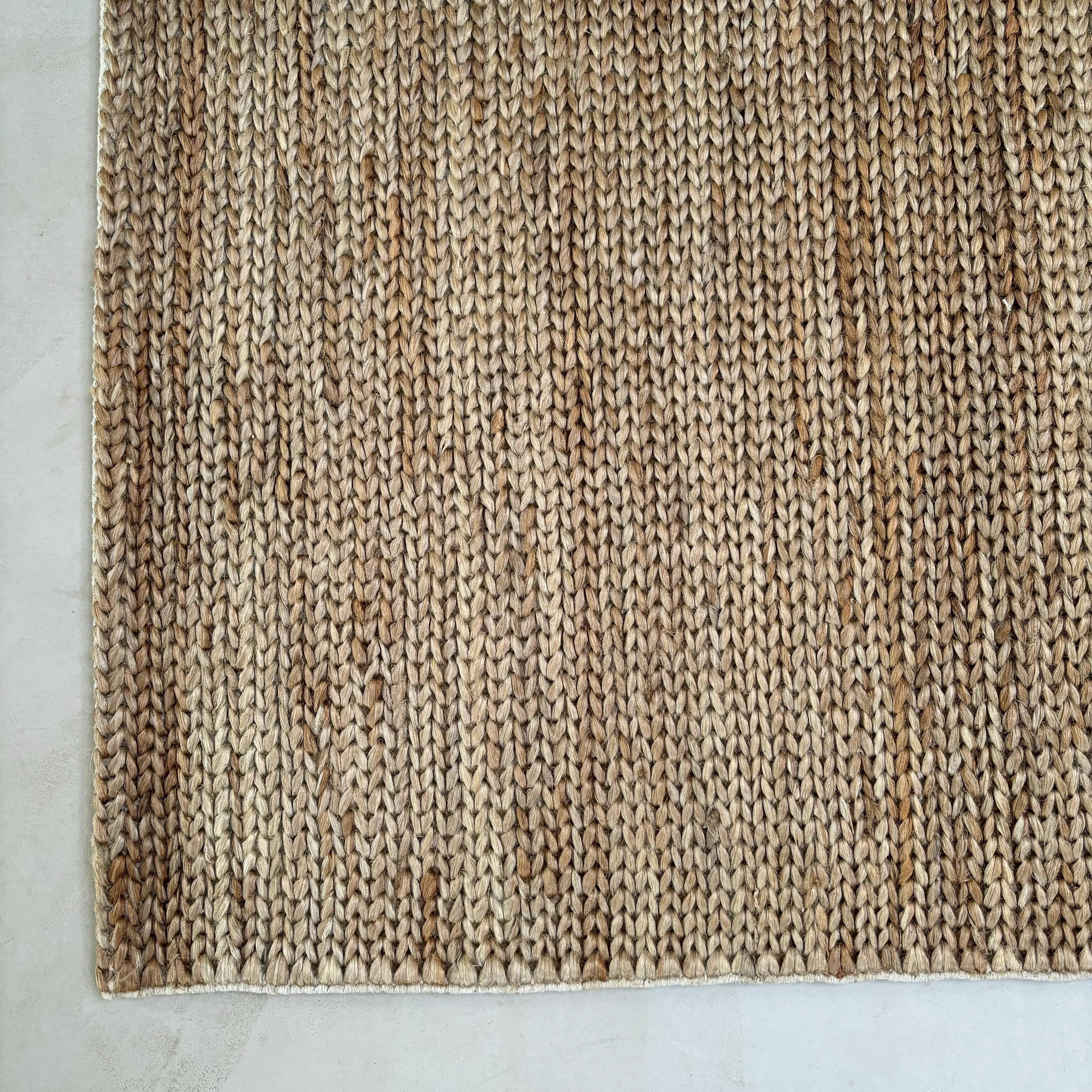 Hemp and Cotton rug 170 x 240cm | Jute - Image 9