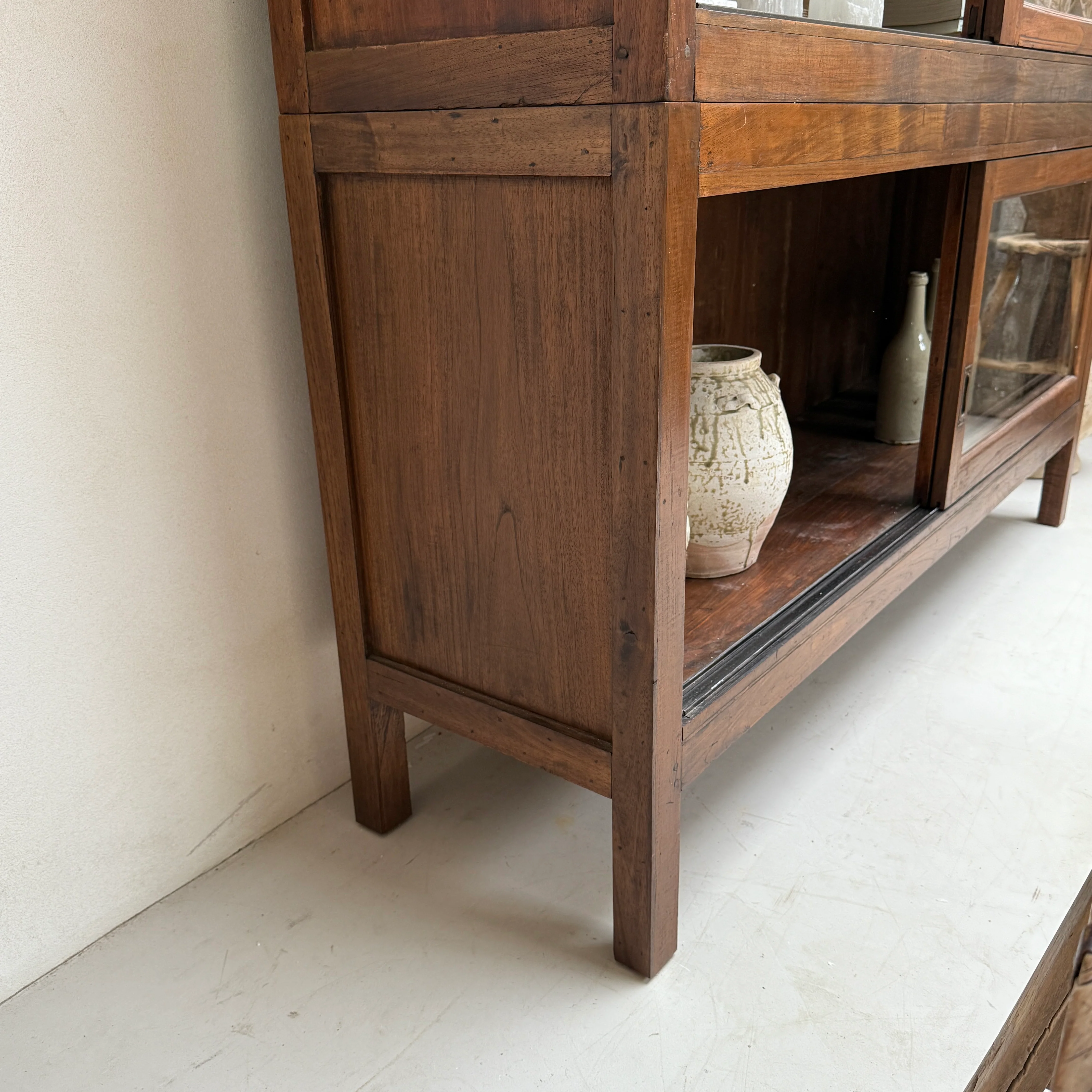 Large Antique School Library Bookcase - Image 10