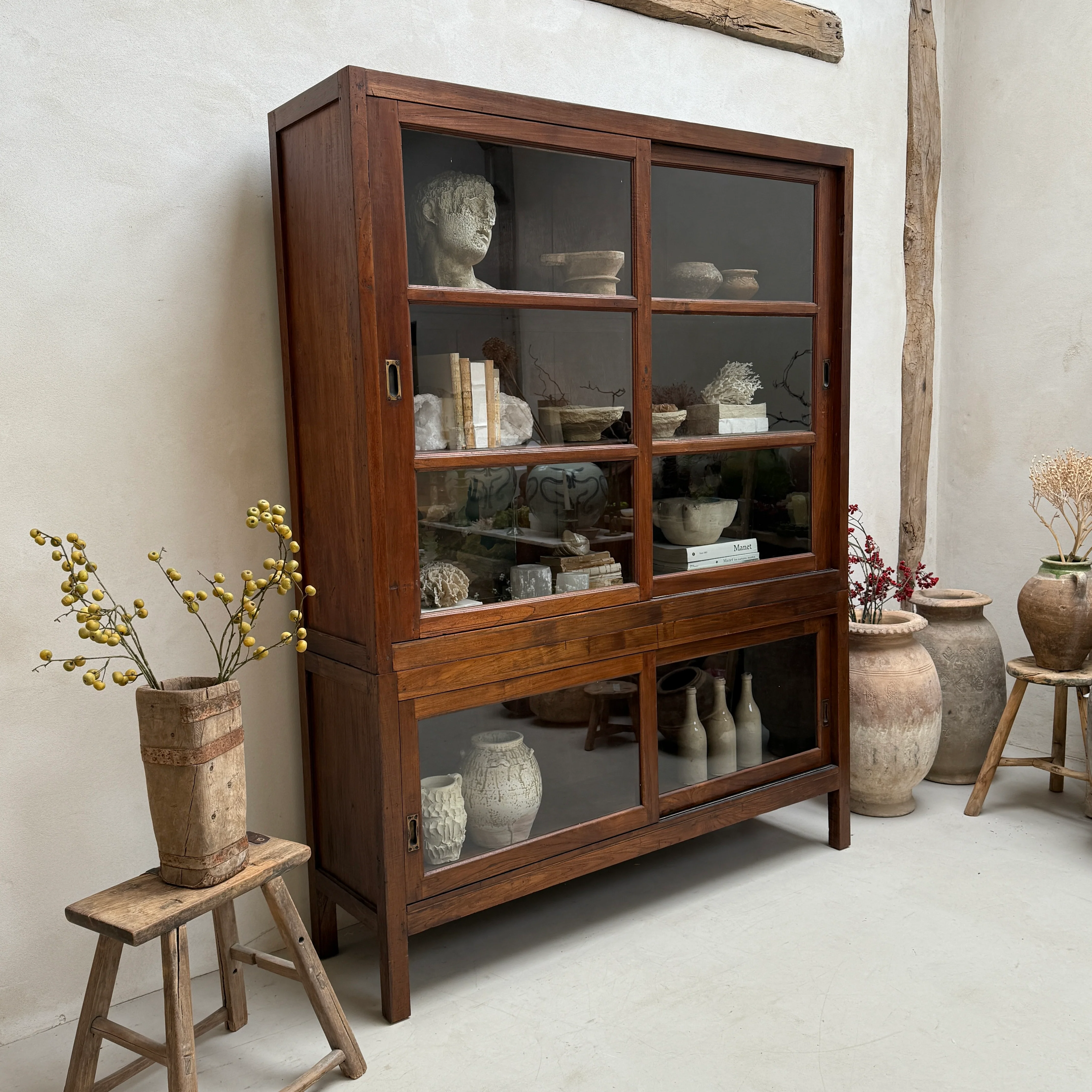 Large Antique School Library Bookcase - Image 2