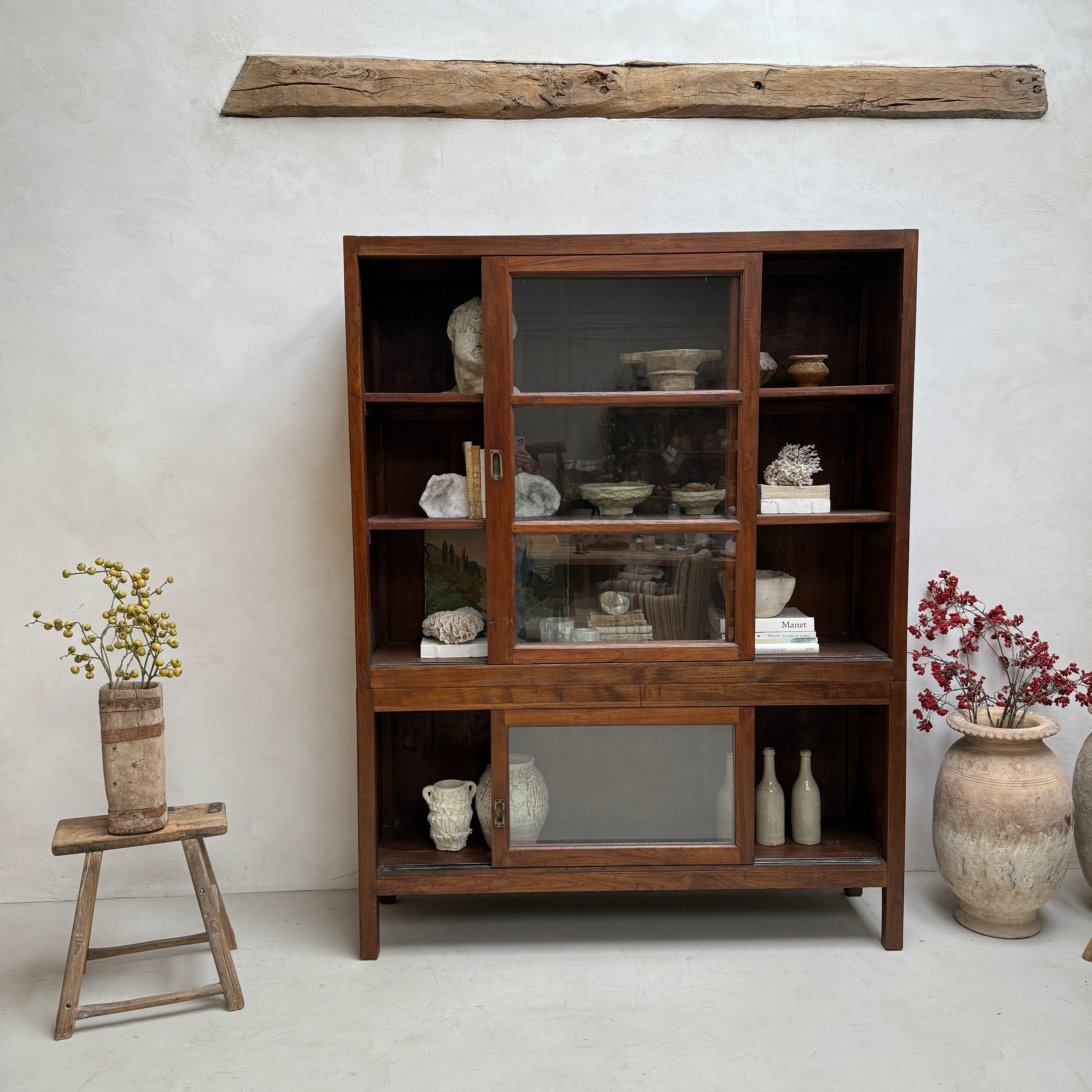 Large Antique School Library Bookcase - Image 3