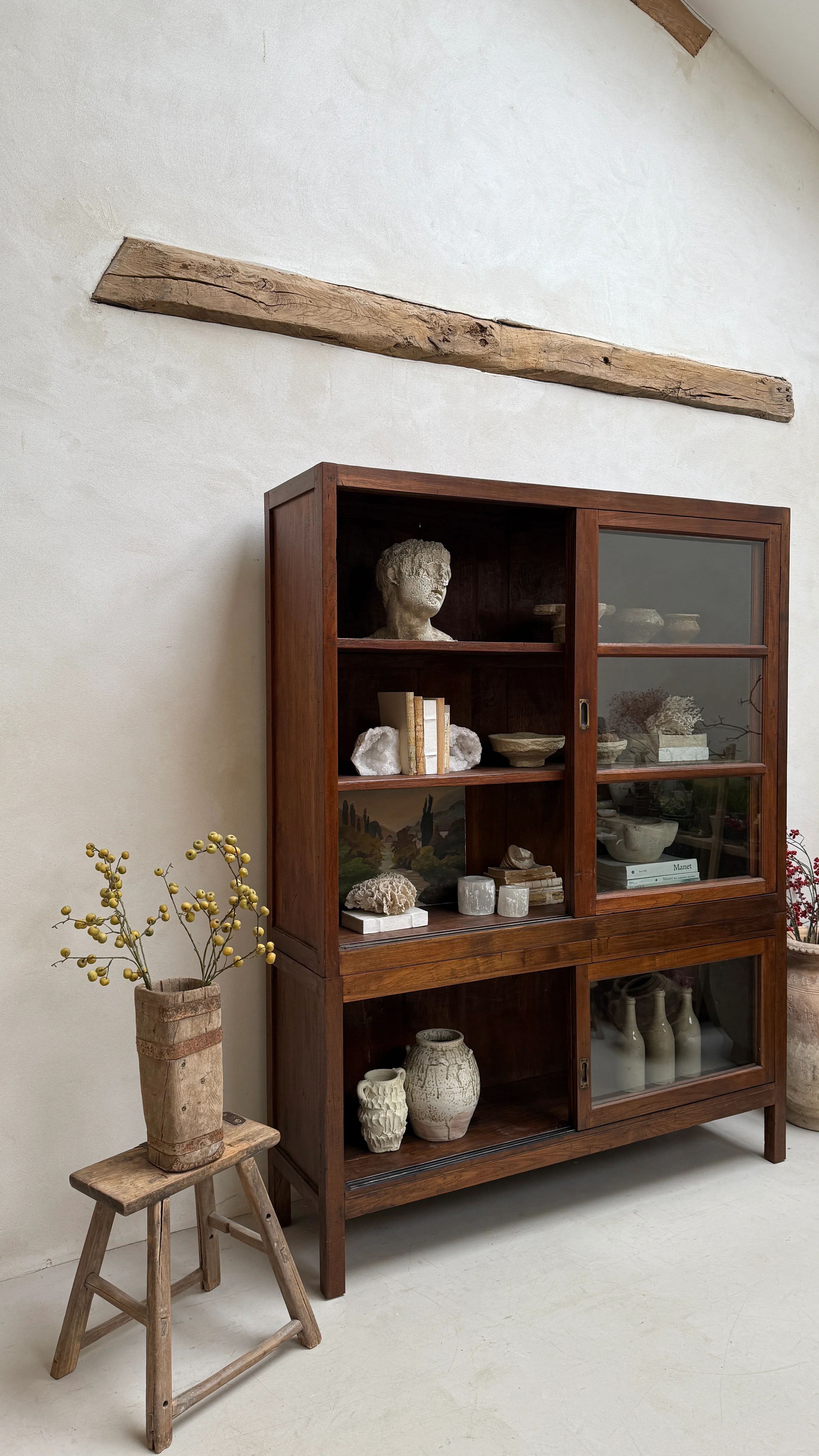 Large Antique School Library Bookcase - Image 6