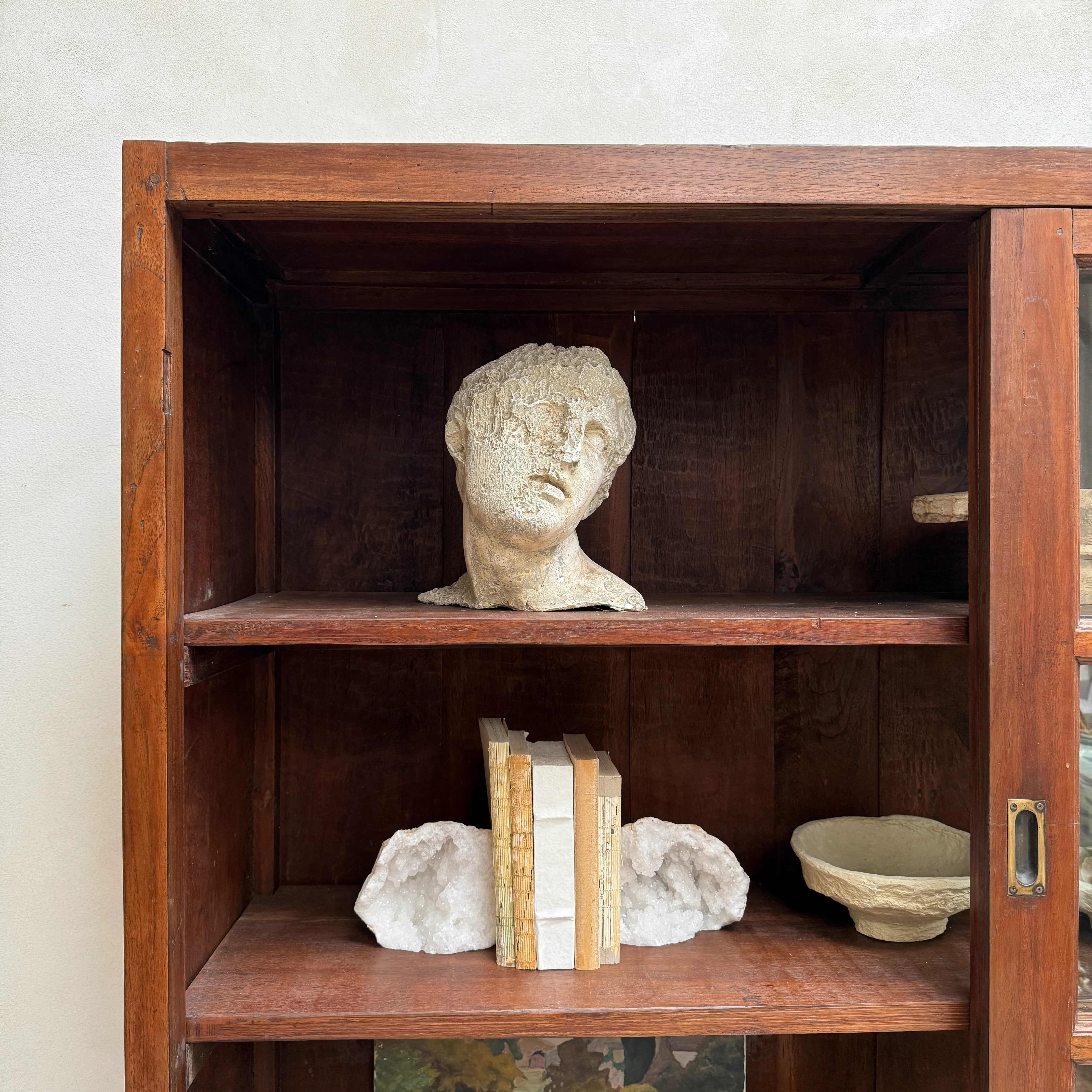 Large Antique School Library Bookcase - Image 8