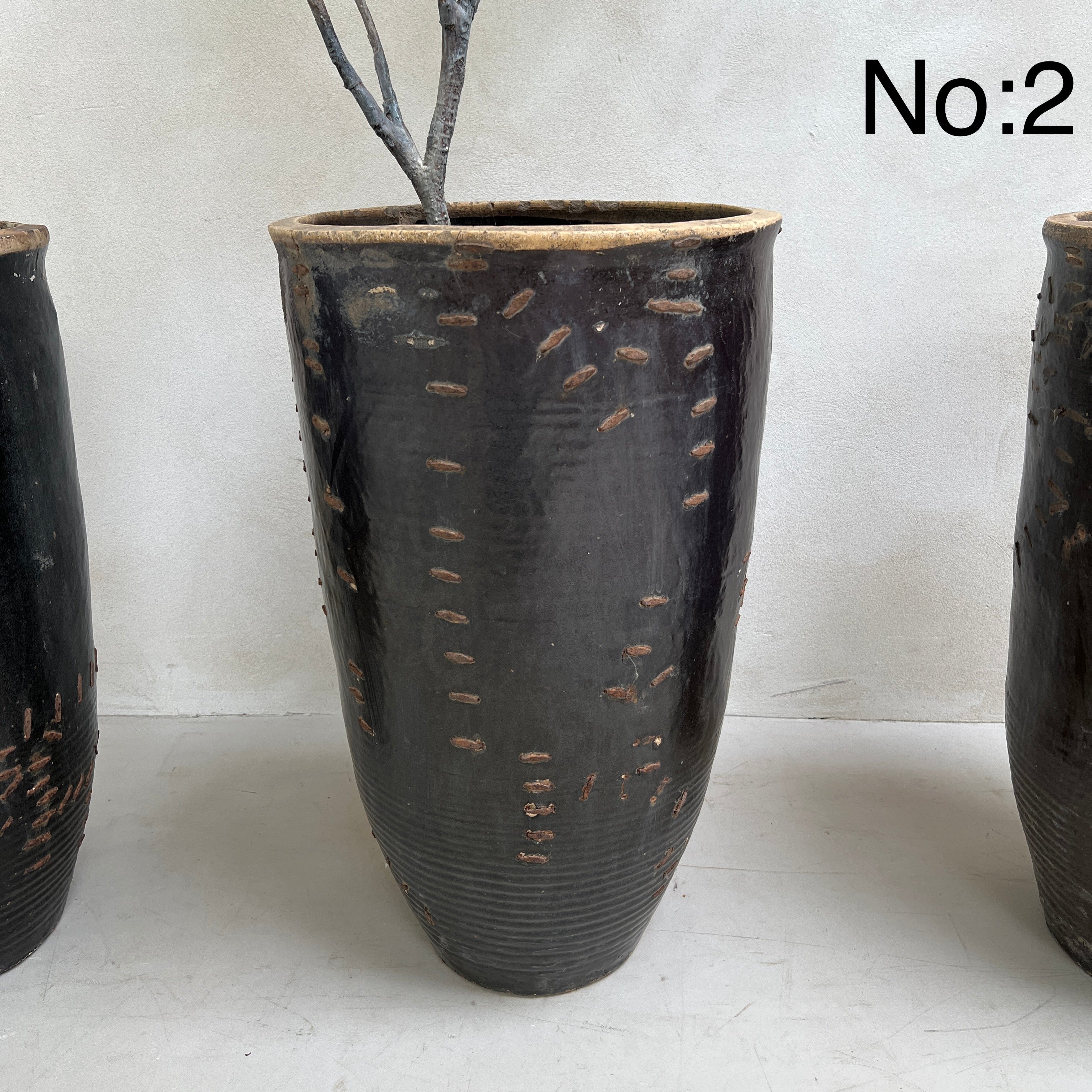 Large antique Shanxi preserve pot planter - Image 9