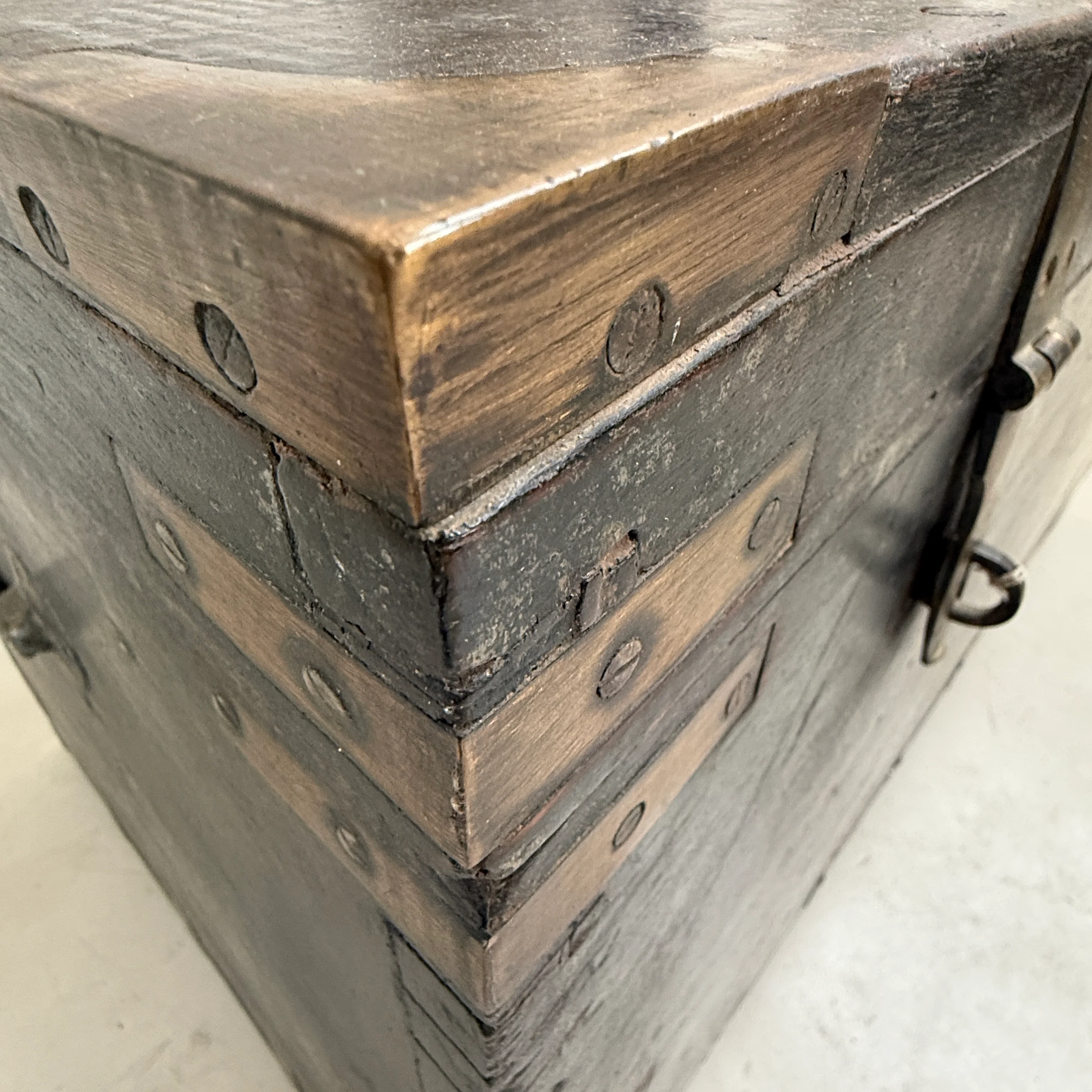 Large Antique Teak Merchant’s Trunk | Frieth - Image 7