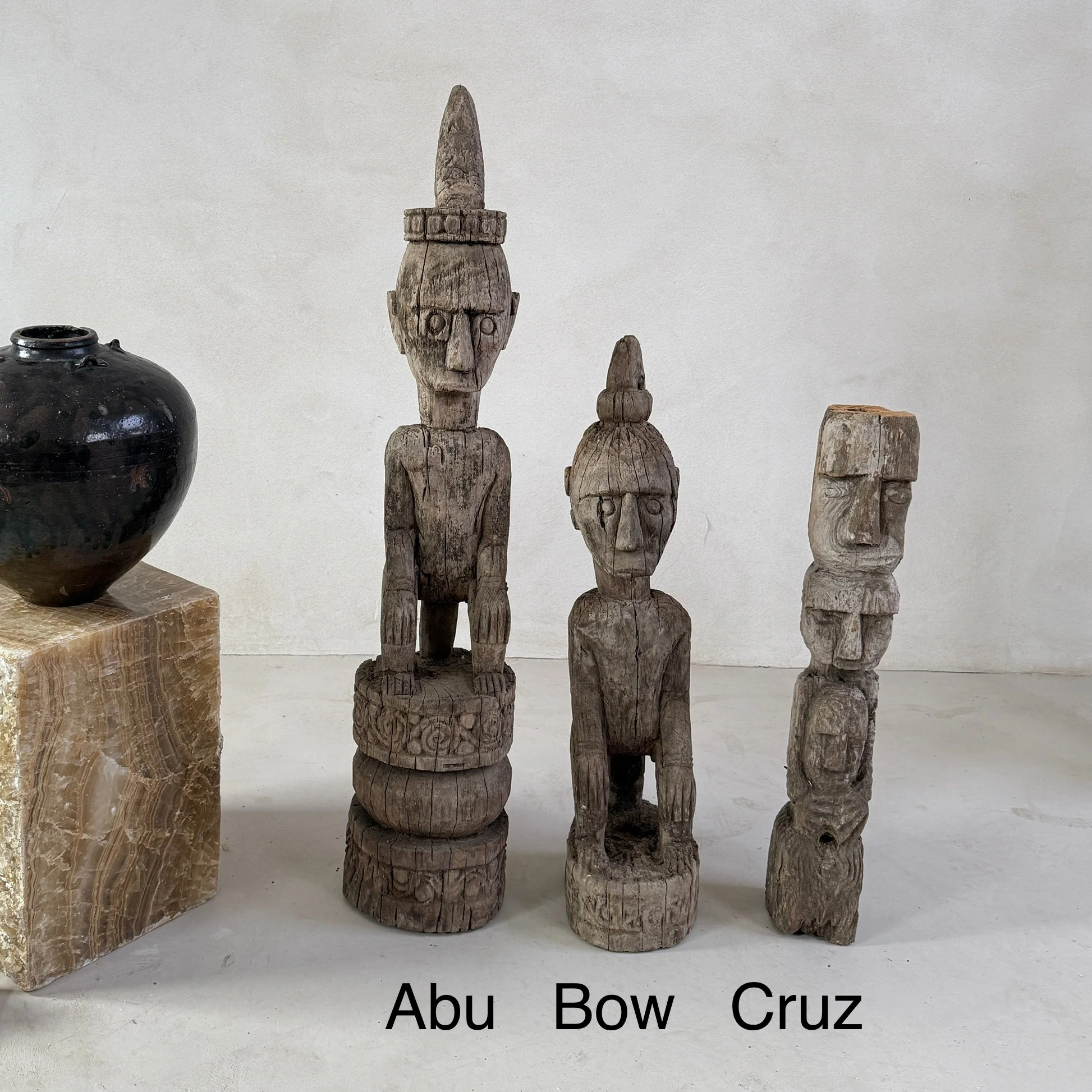 Extra Large Antique Wooden Sumba Statues - Image 11