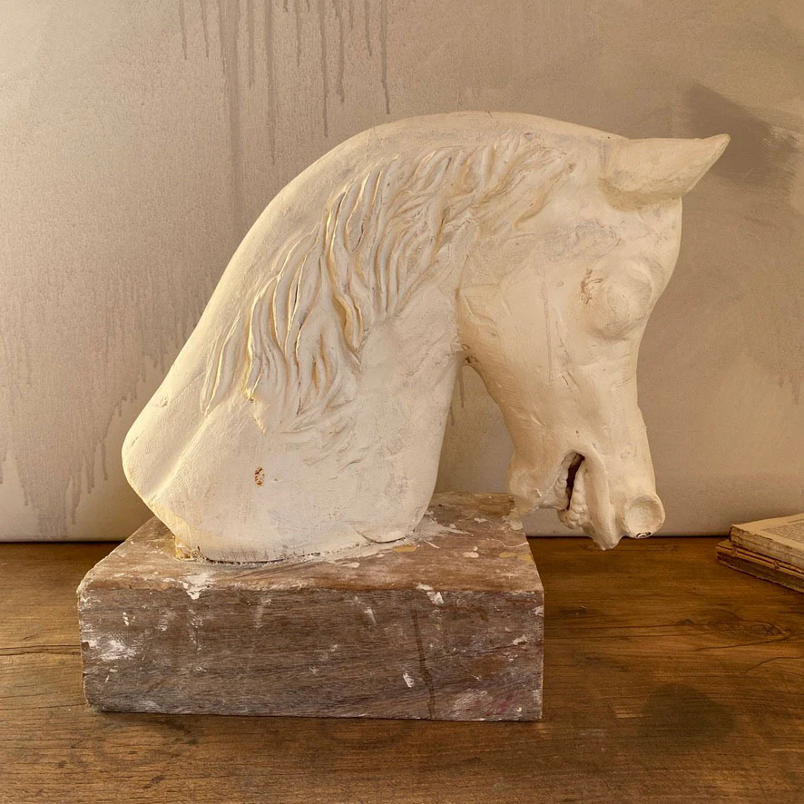 Large Hand Carved Horse Head | Bailiey - Image 4