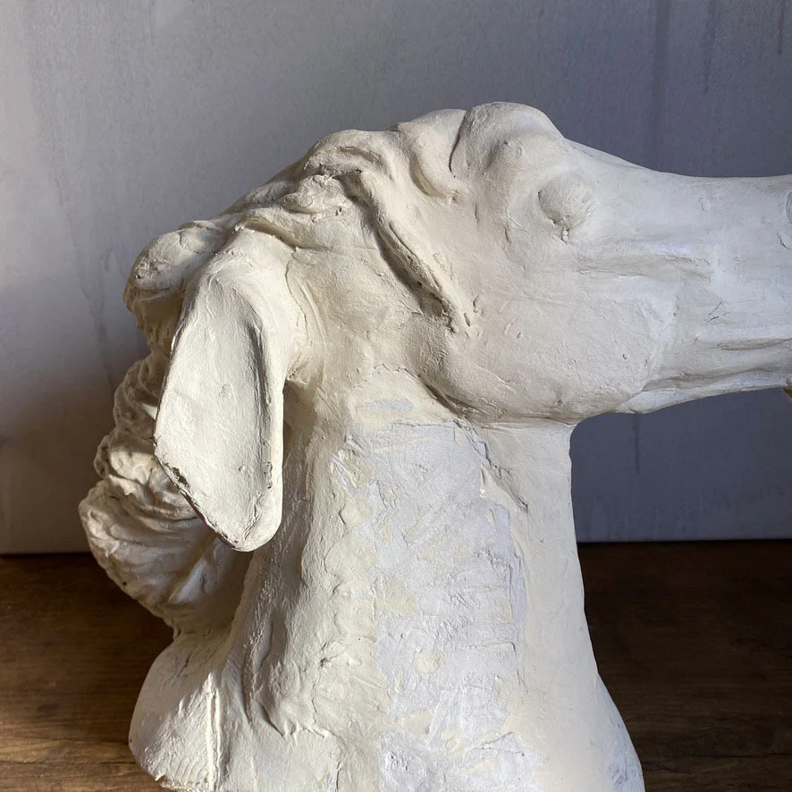 Large Hand Carved Horse Head | Viking - Image 3