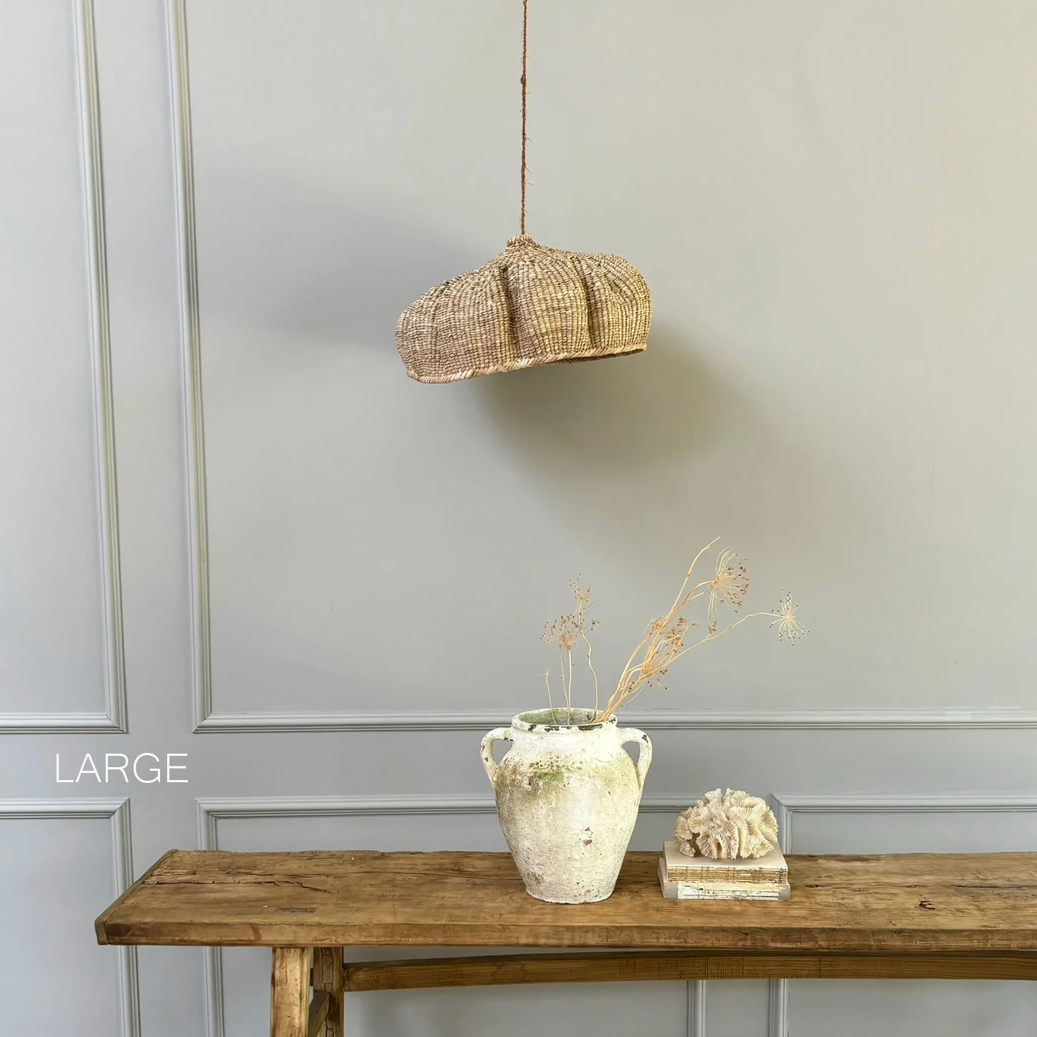 Large hand woven African lampshade - Image 4