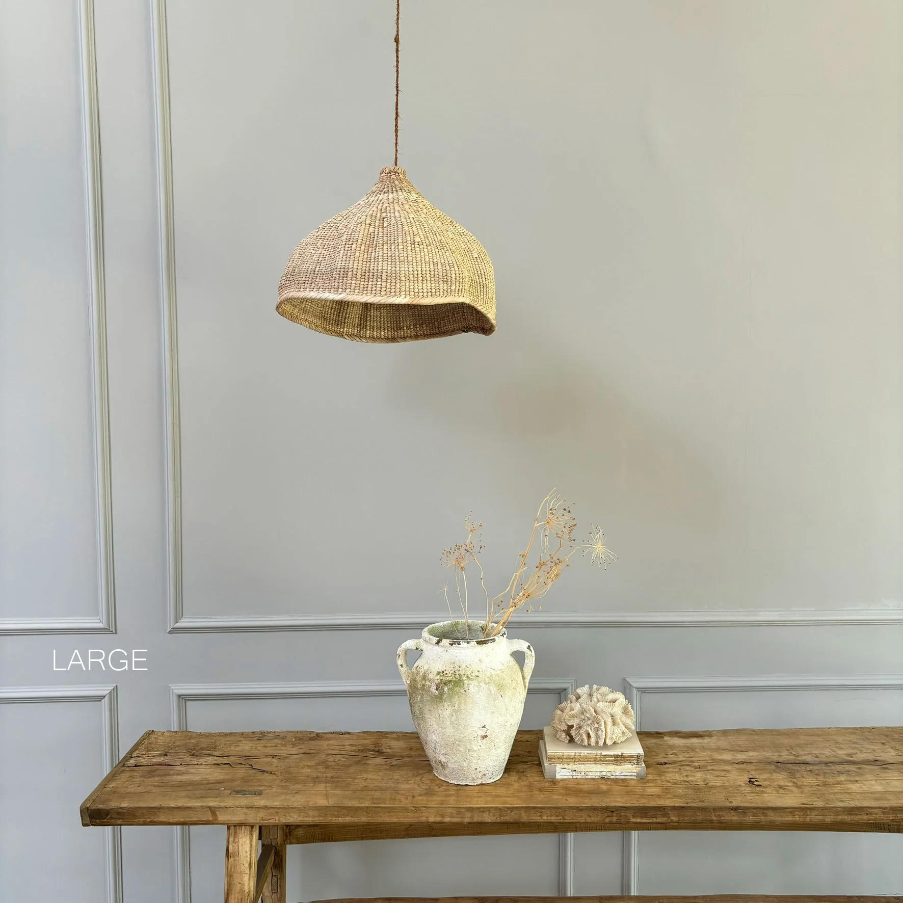 Large hand woven African lampshade - Image 5