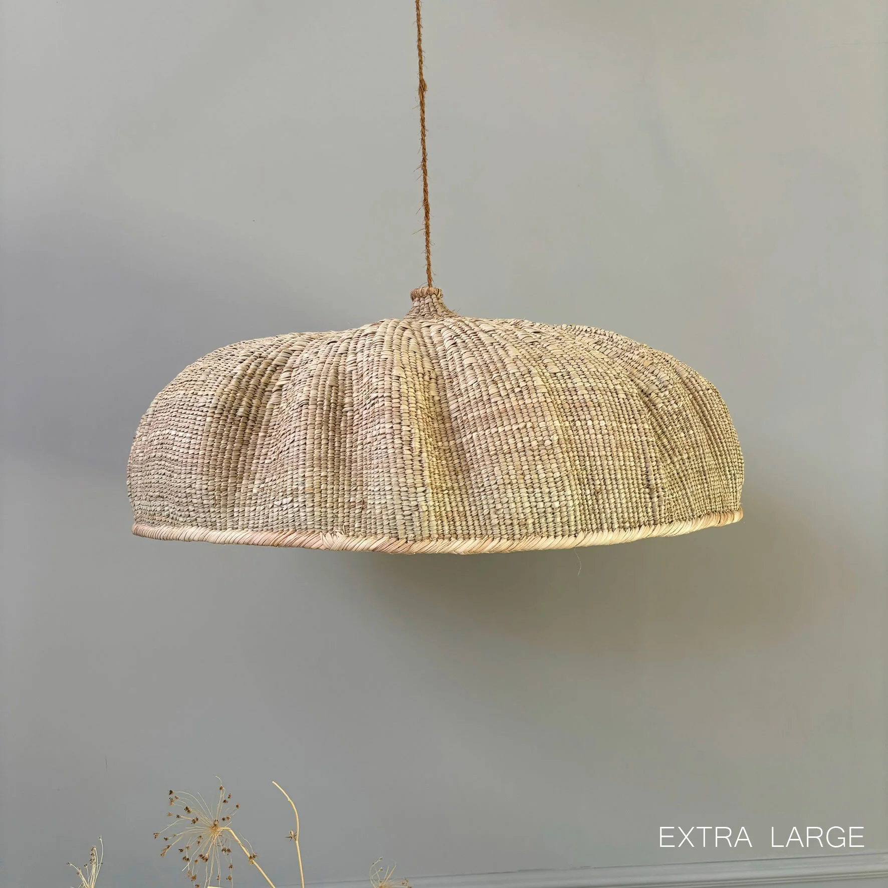 Large hand woven African lampshade - Image 8
