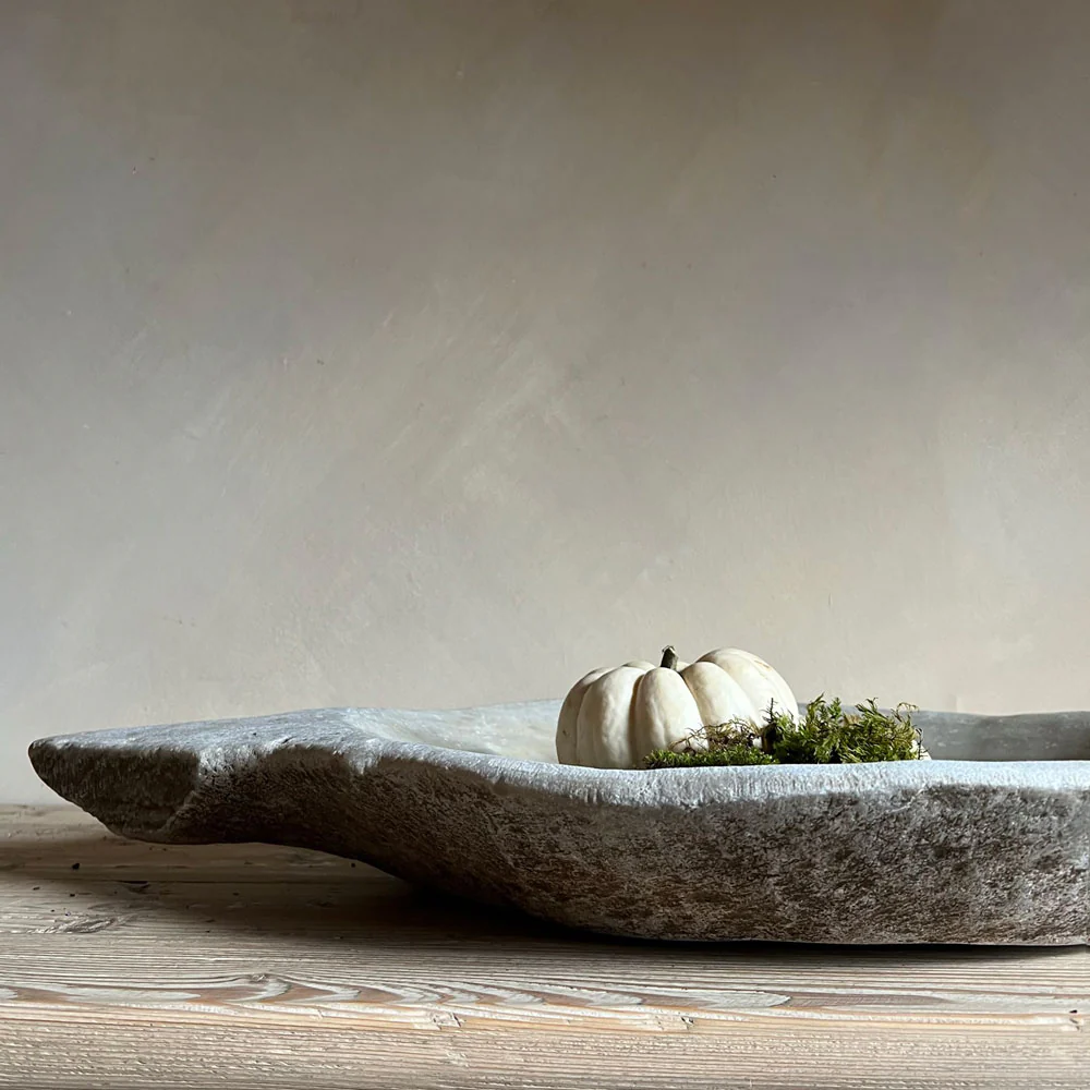 Large marble antique plate - Image 3