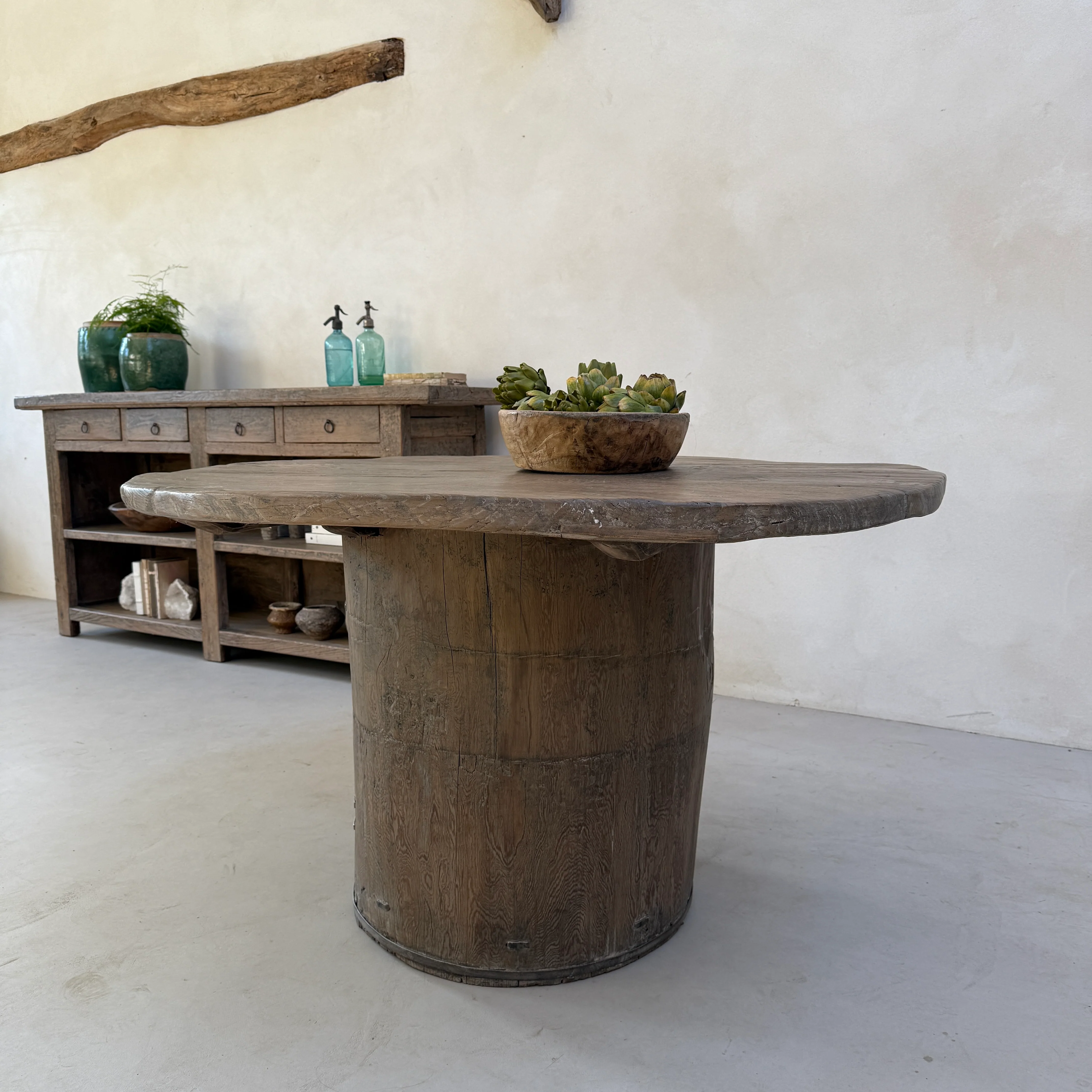 Rustic Timber Round Dining Table | Harrogate - Image 13