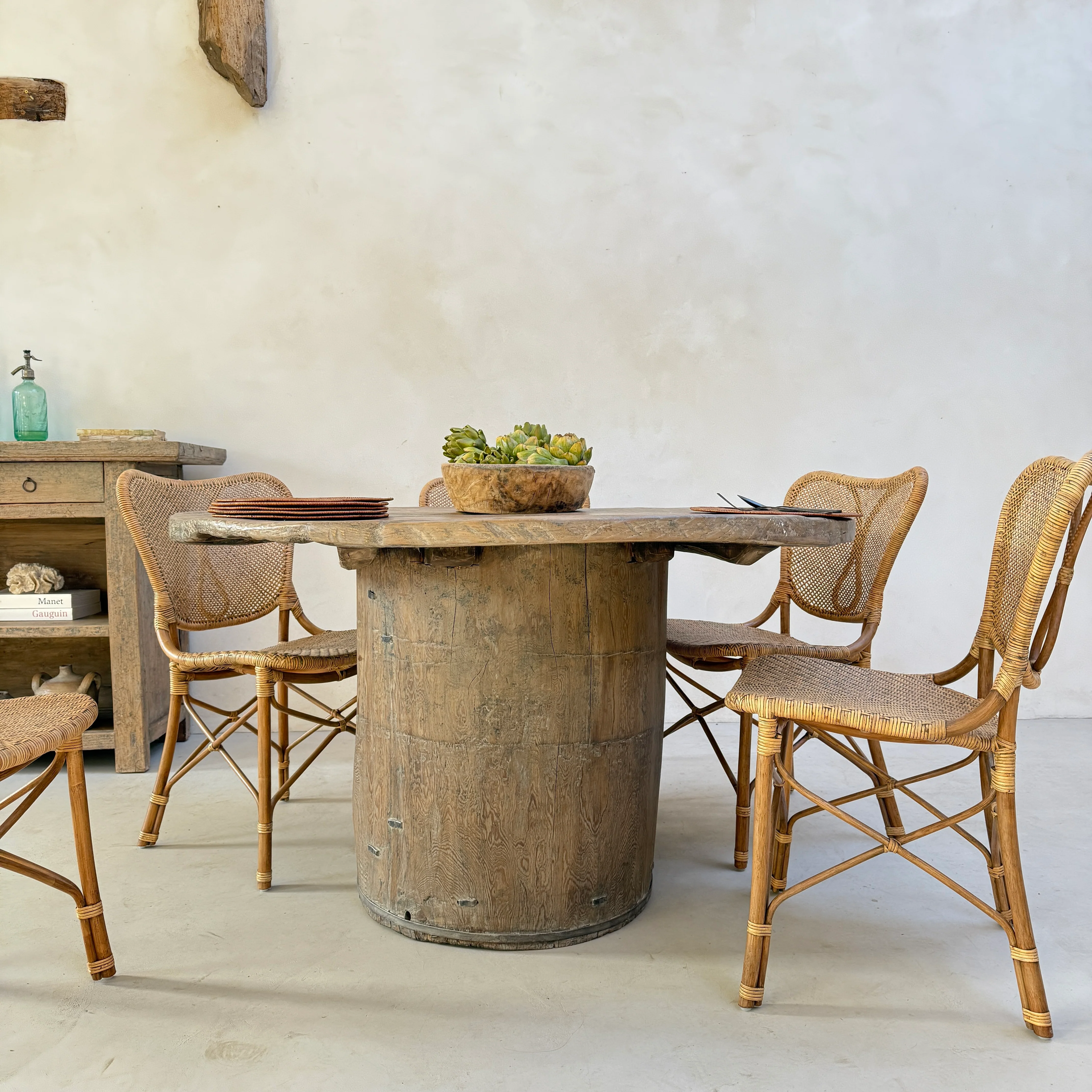 Rustic Timber Round Dining Table | Harrogate - Image 3