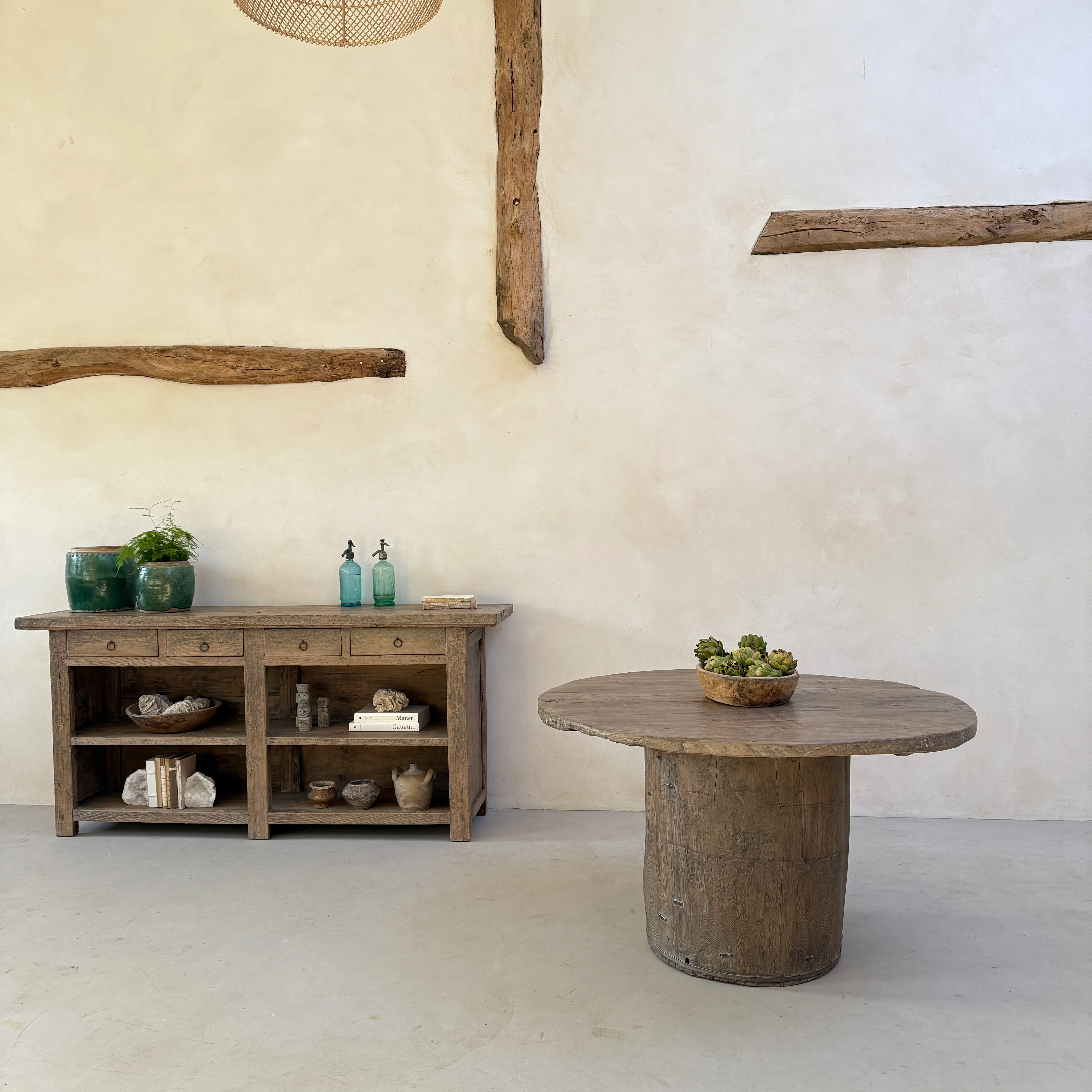 Rustic Timber Round Dining Table | Harrogate - Image 5
