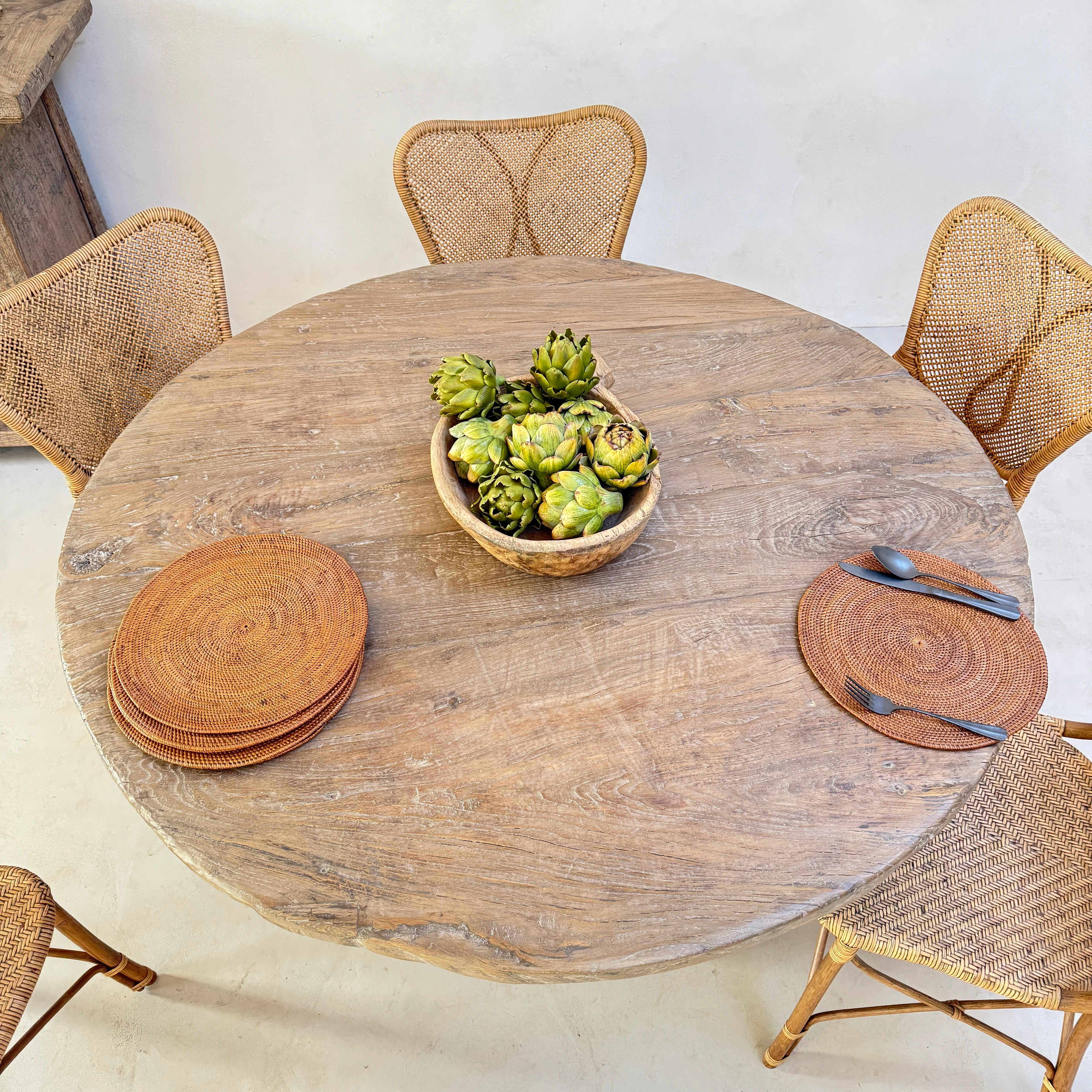 Rustic Timber Round Dining Table | Harrogate - Image 6