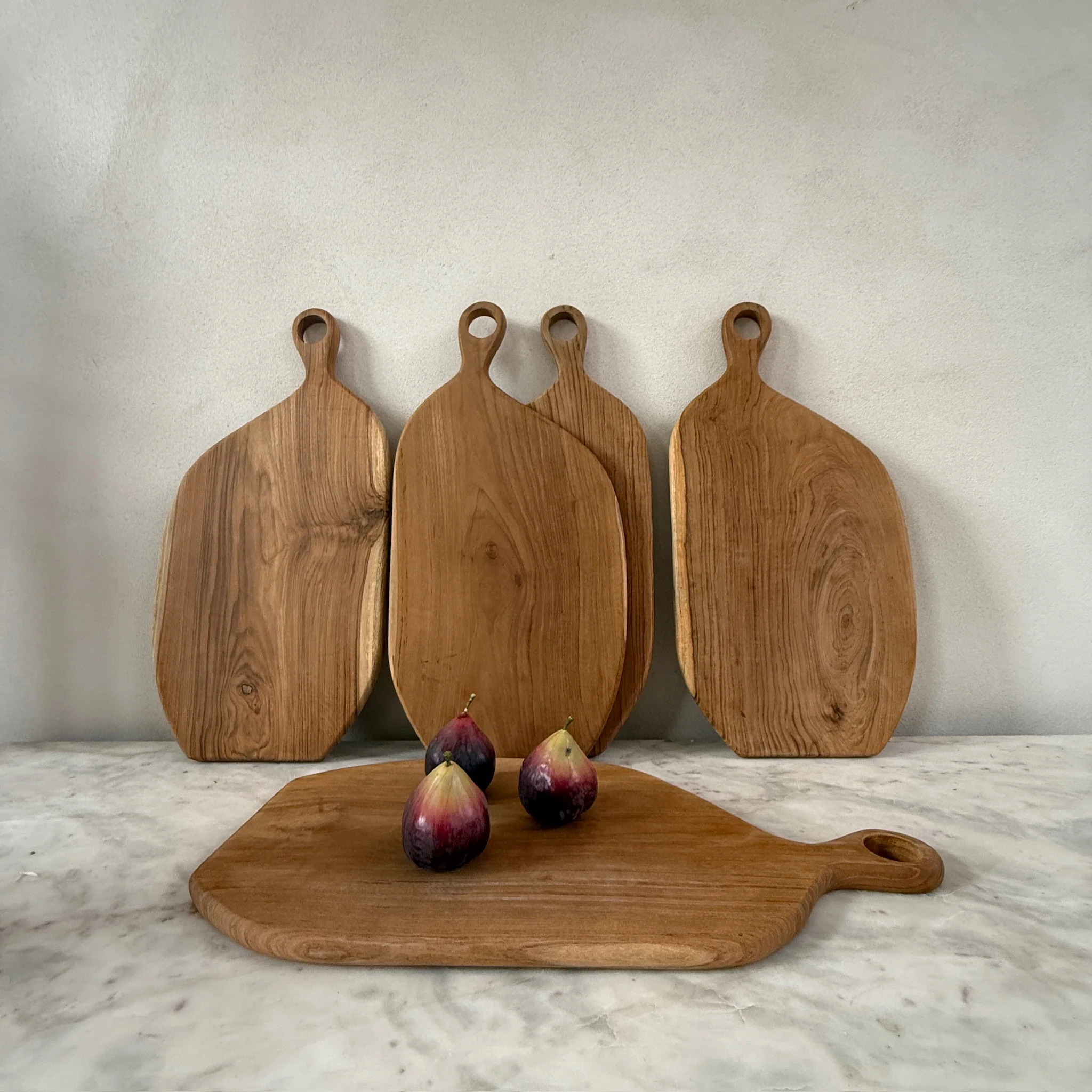 Large Teak Asymmetric Breadboard