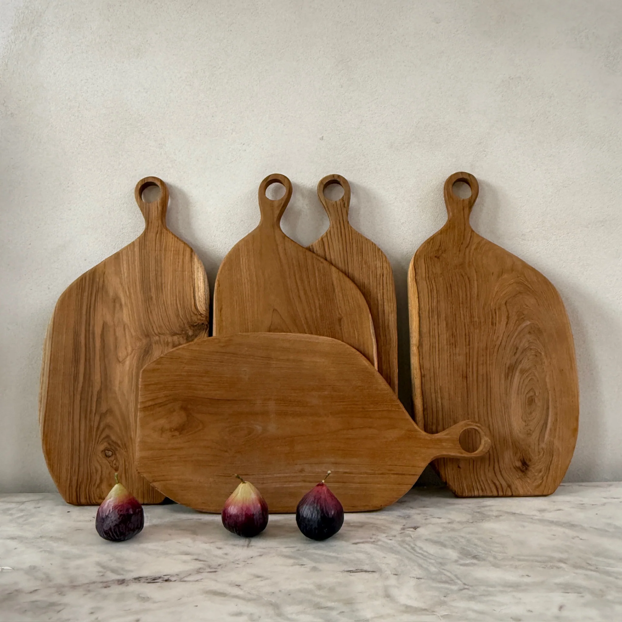 Large Teak Asymmetric Breadboard - Image 3