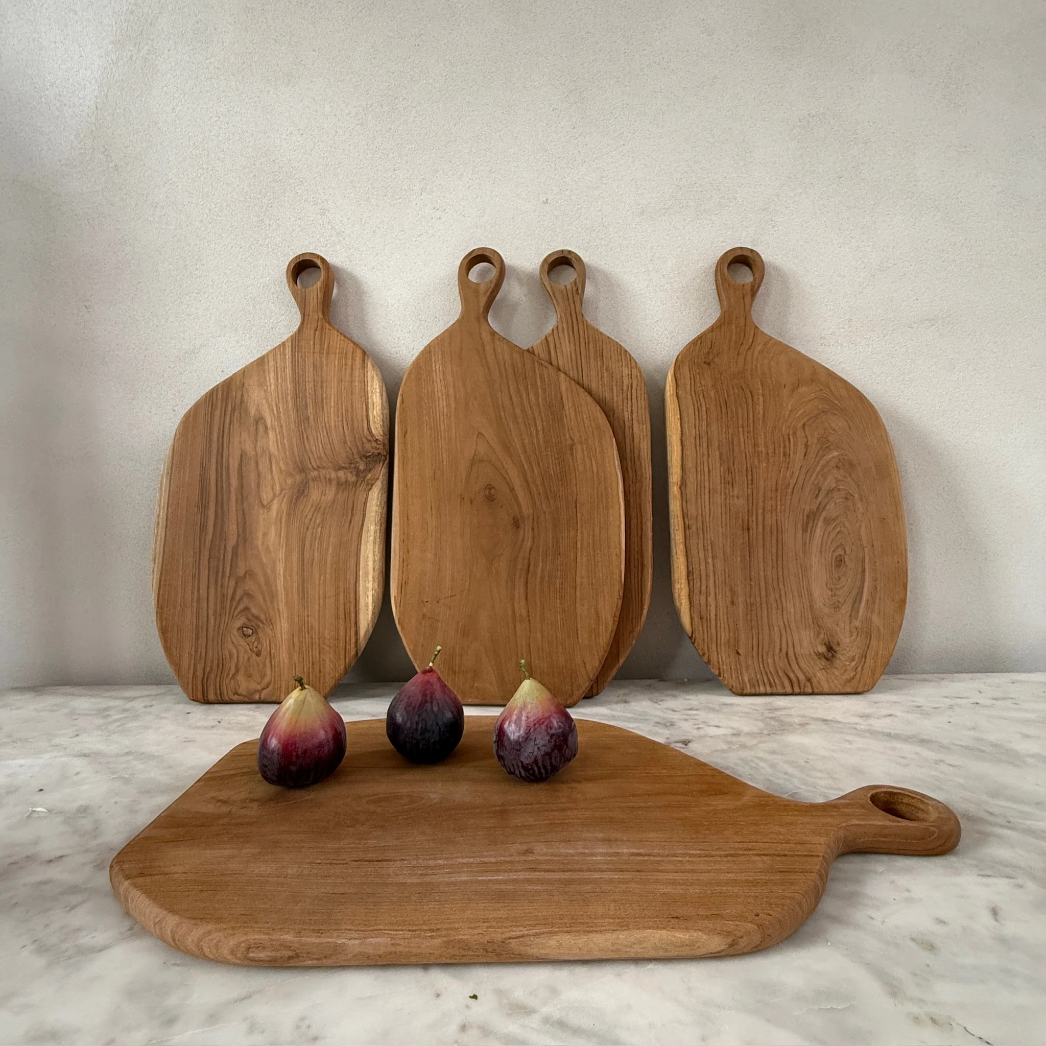 Large Teak Asymmetric Breadboard - Image 4
